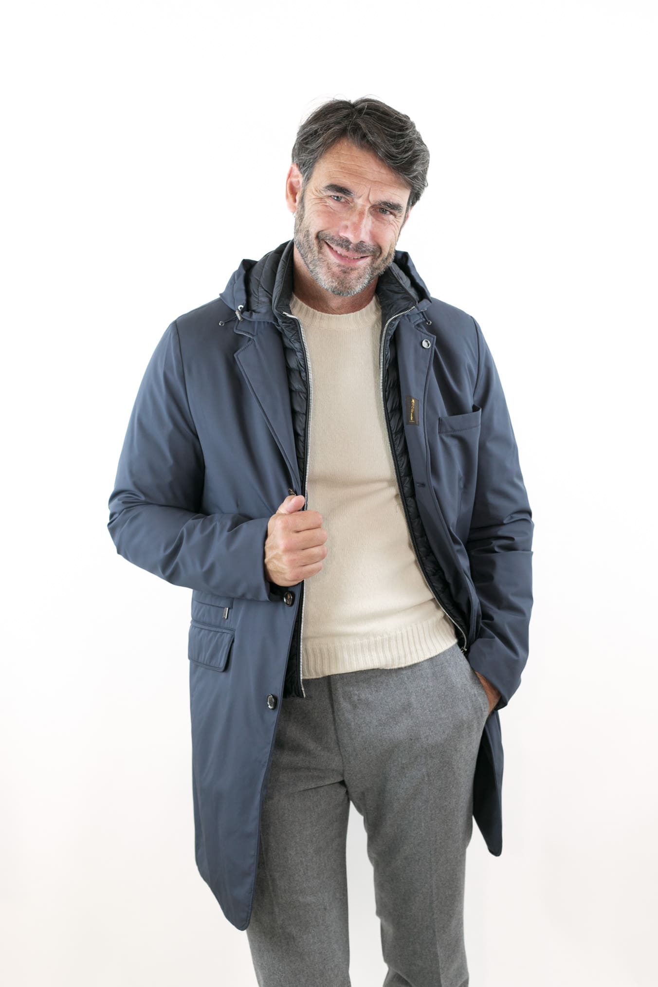 Cappotto Impermeabile mod. Redon Blu Navy