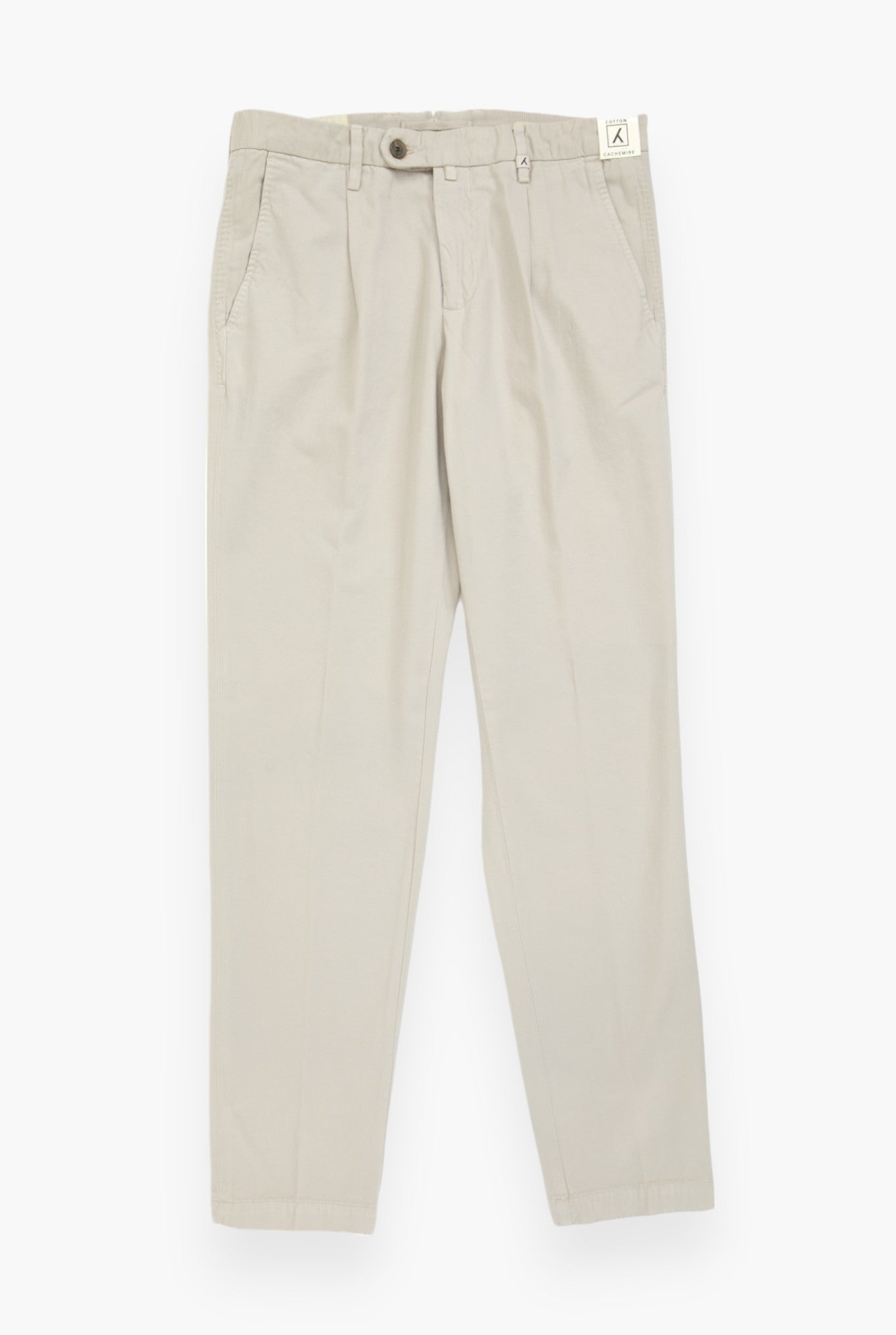 MYTHS Pantaloni Chino in Cotone e Cashmere Blu