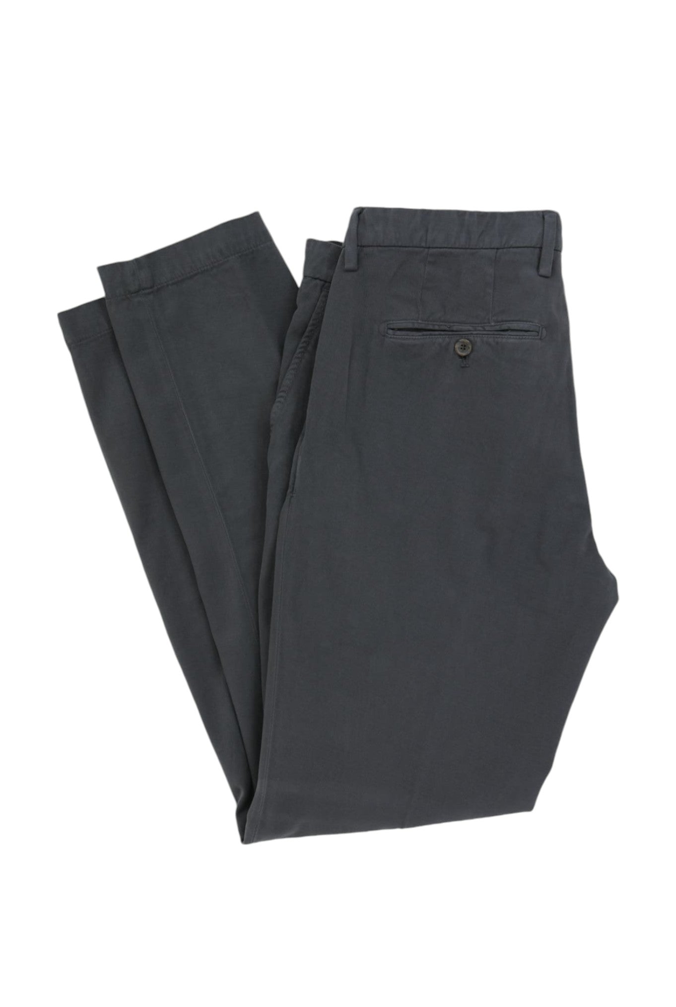 MYTHS Pantaloni Chino in Cotone e Cashmere Grigio Scuro