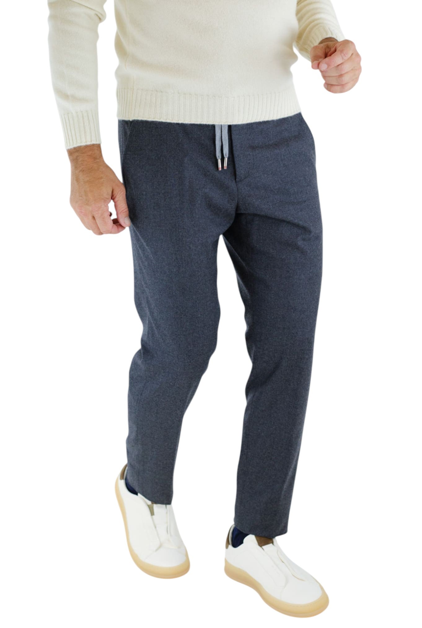 Charcoal Grey Cashmere Trousers