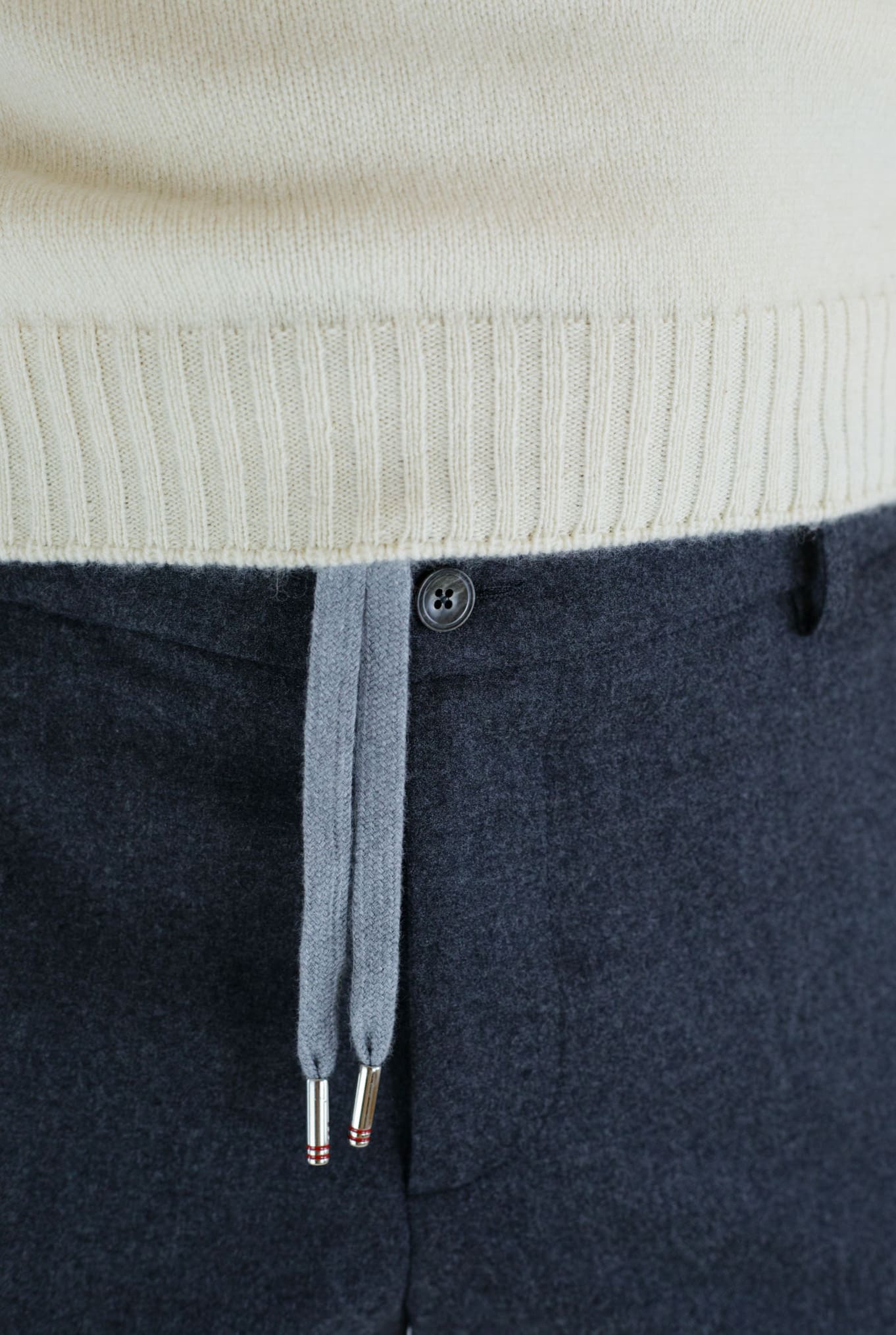 Pantaloni Cashmere Grigio Antracite