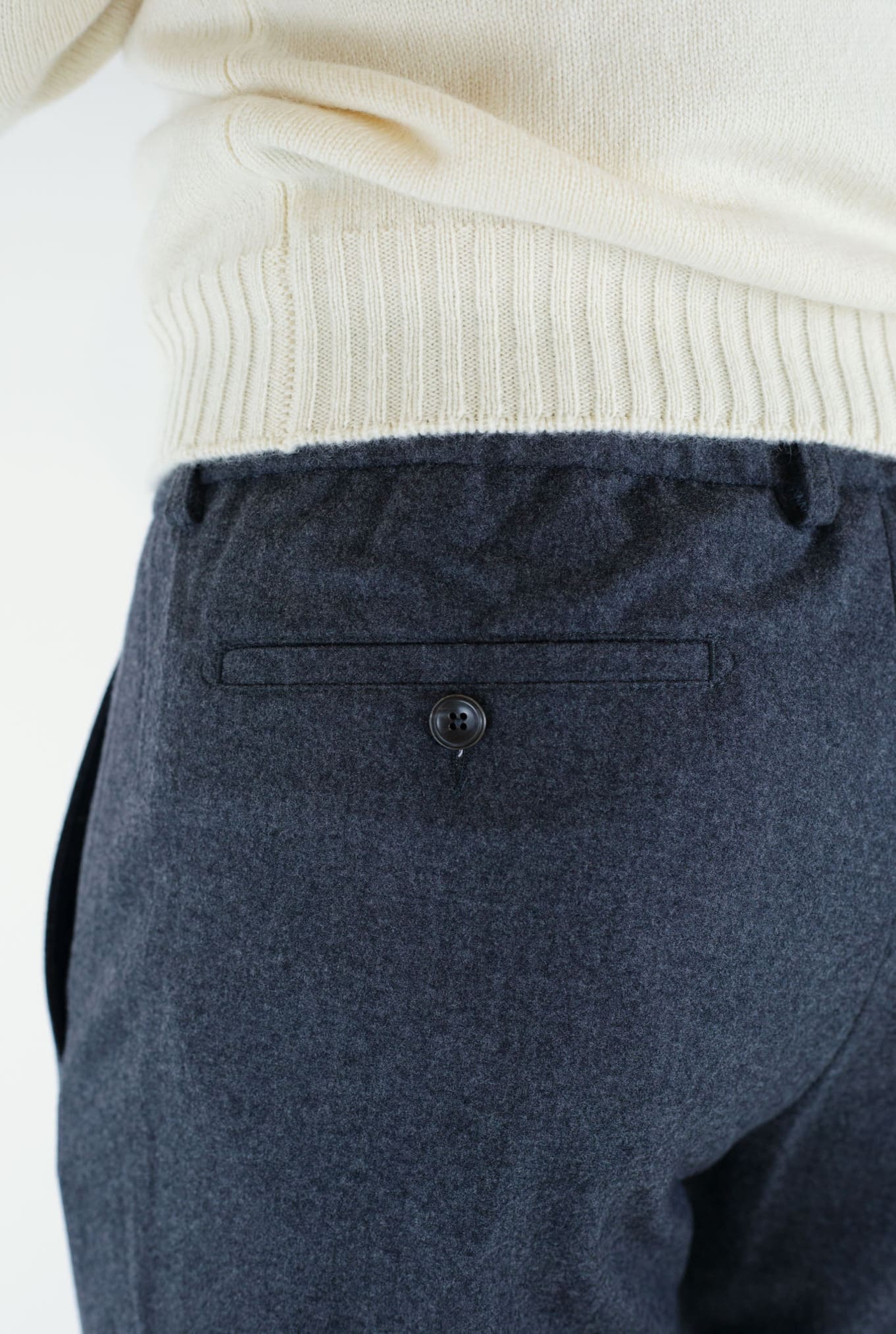 Charcoal Grey Cashmere Trousers