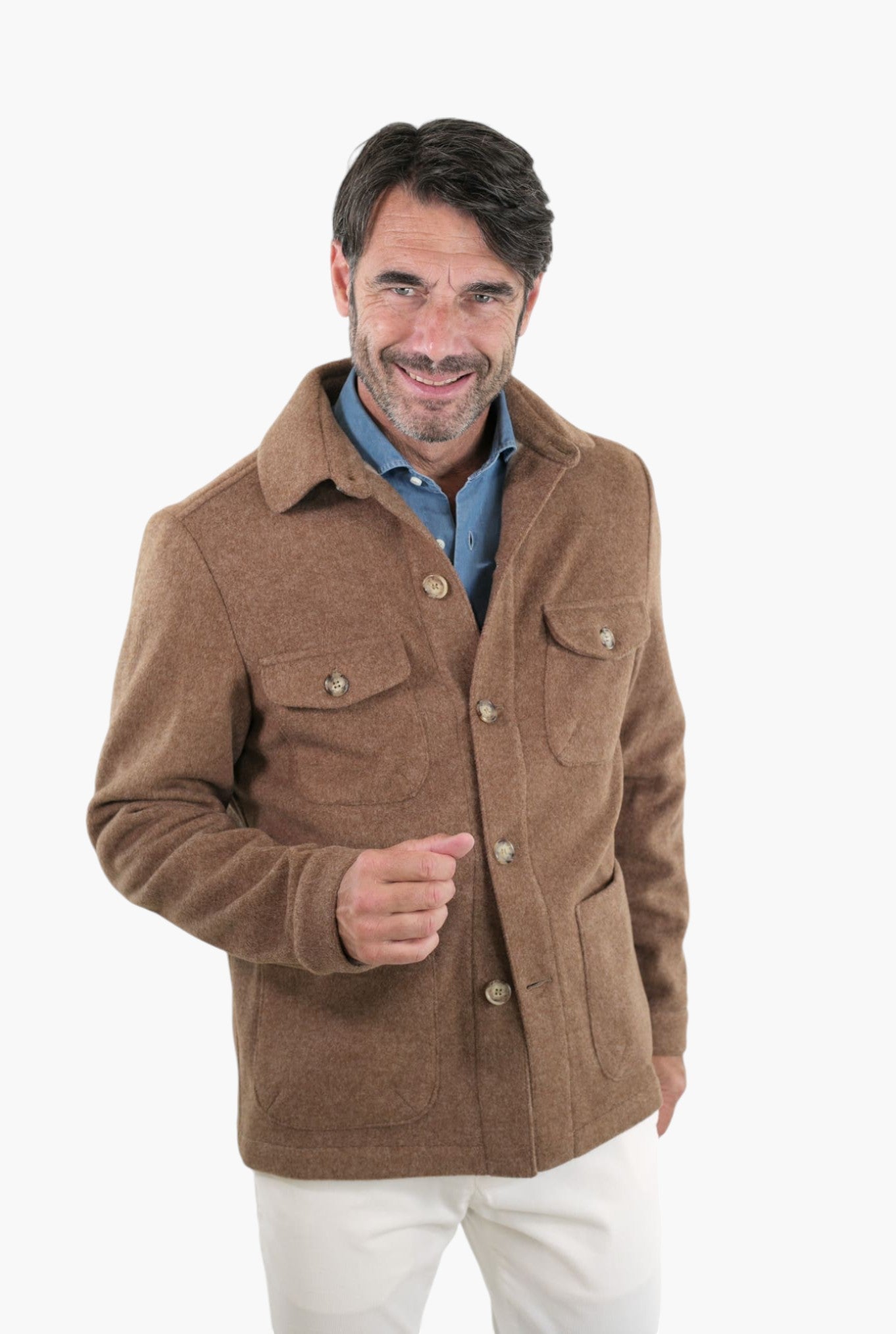 Overshirt Marrone