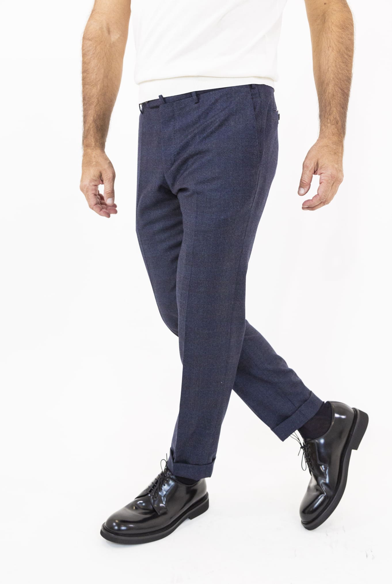 Pantaloni Principe di Galles Blu