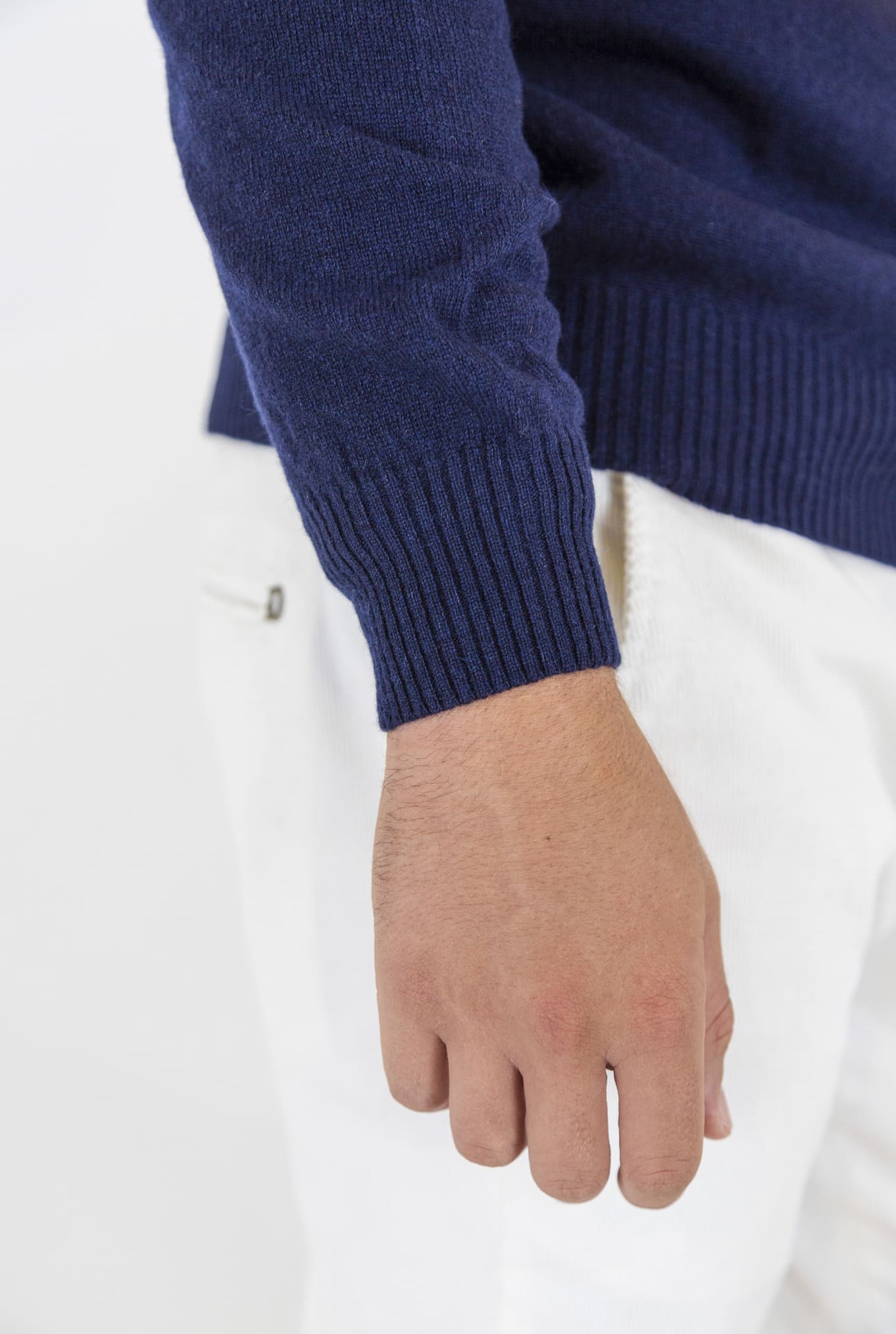 Navy Blue Cashmere Crewneck