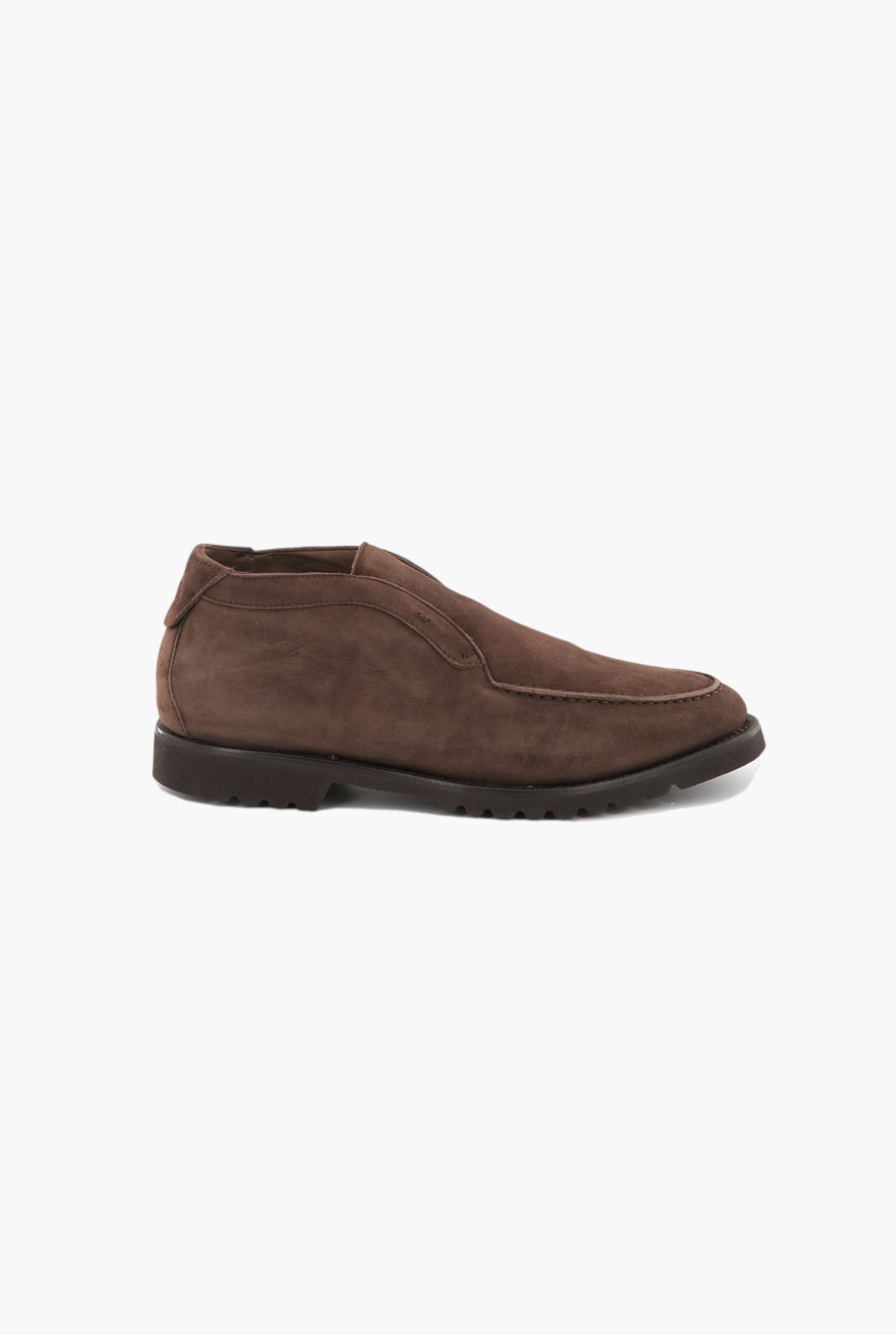 ANDREA VENTURA Polacchine "Explorer" Slip On Suede Marrone