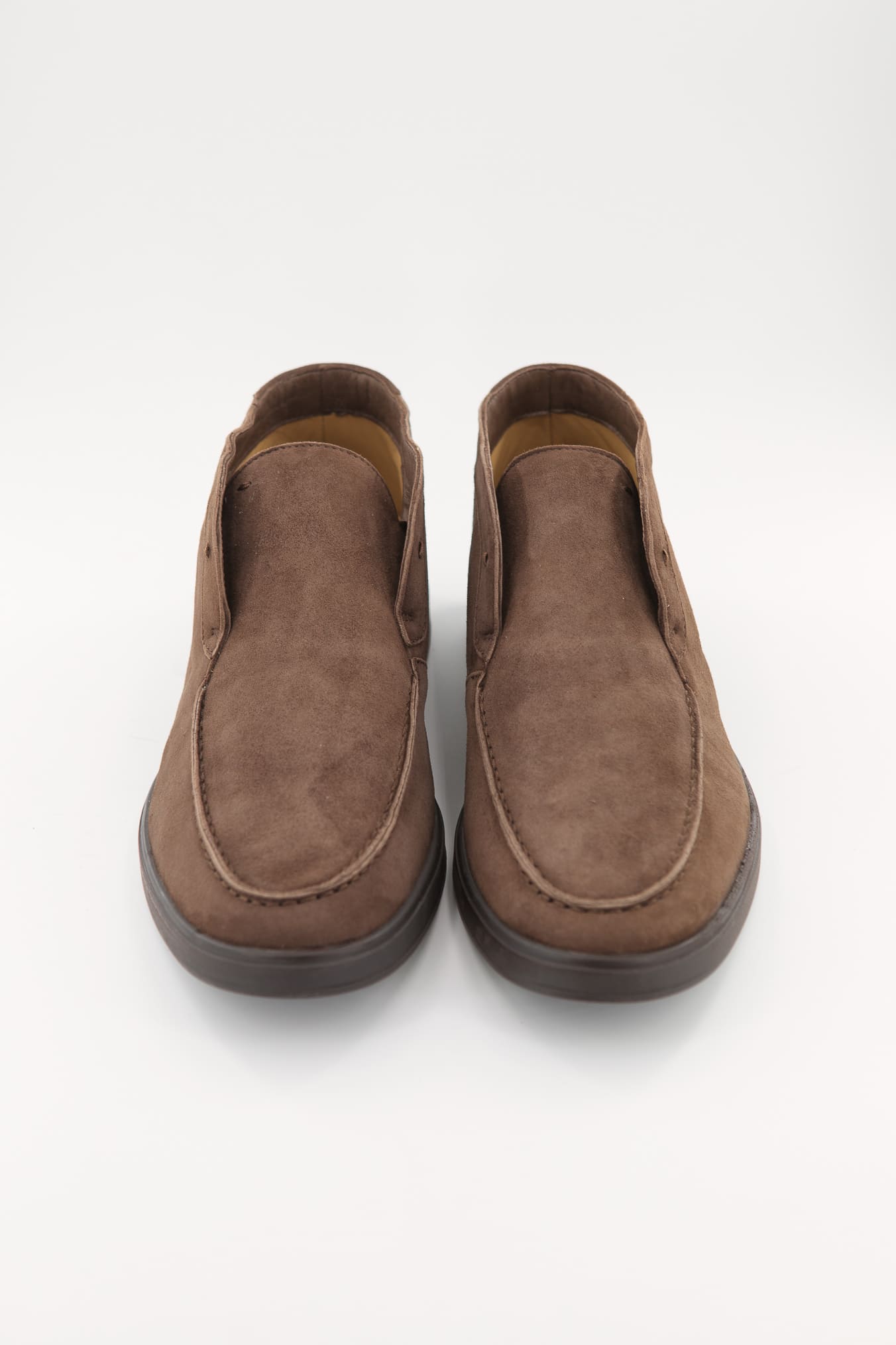ANDREA VENTURA Polacchine "GMT Nuvolari" Slip On Suede Marrone