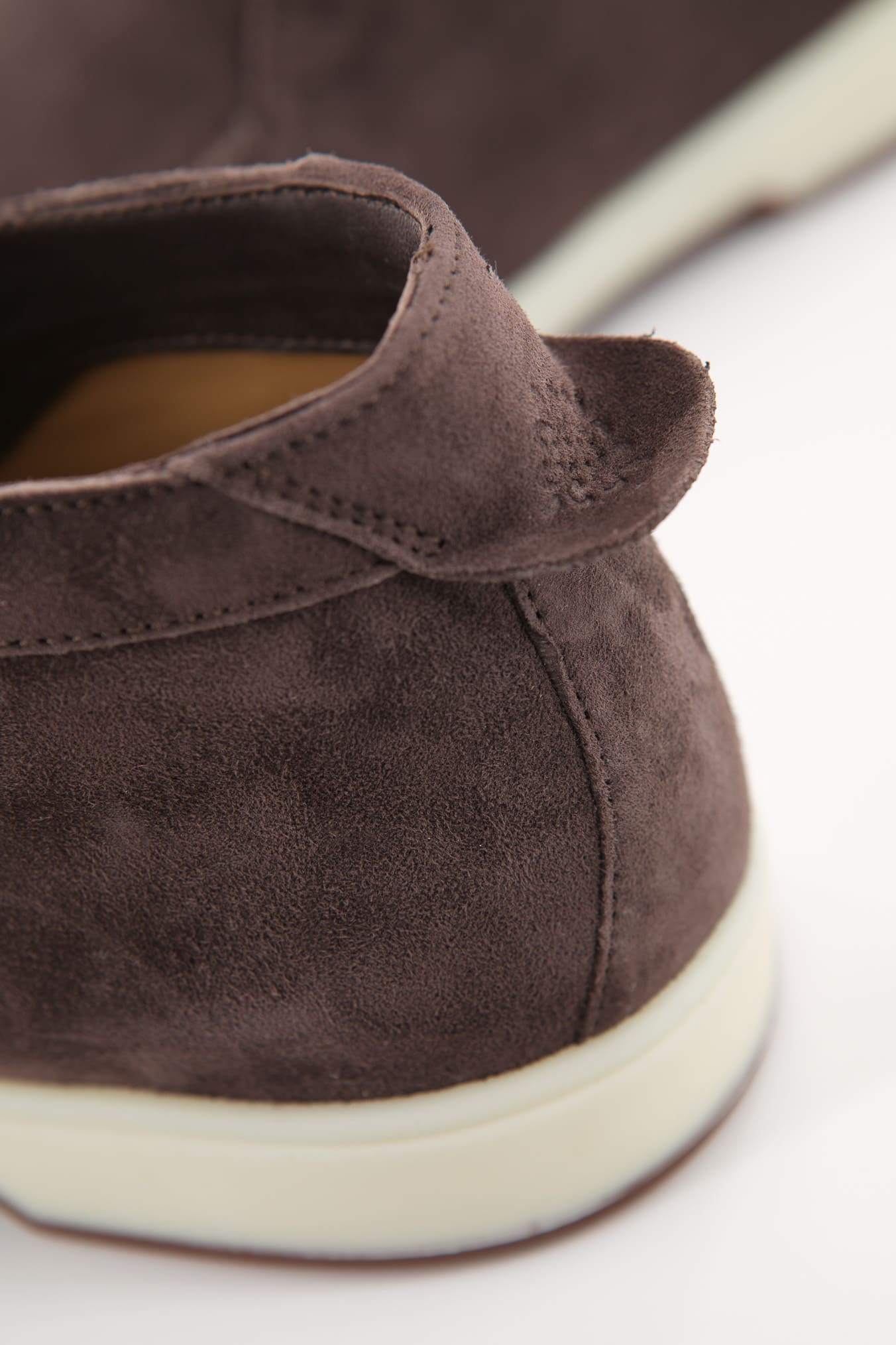 ANDREA VENTURA Polacchine "GMT Nuvolari" Slip On Suede Cioccolato