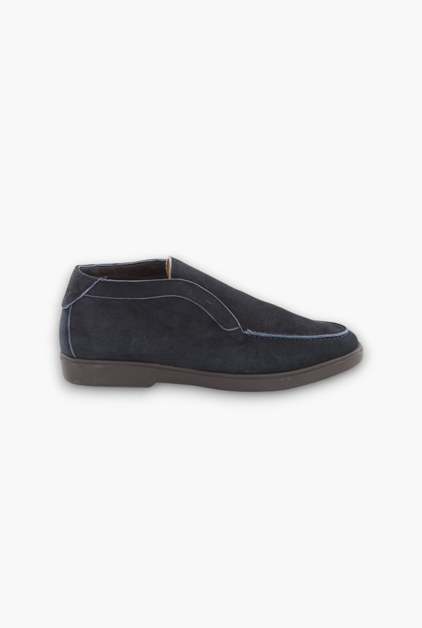 ANDREA VENTURA Polacchine "GMT Nuvolari" Slip On Suede Blu