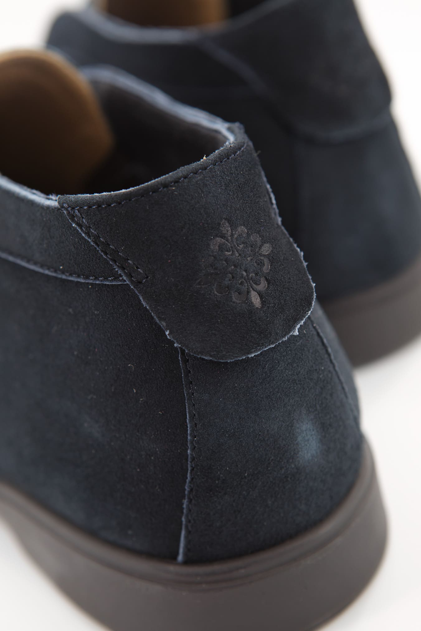 ANDREA VENTURA Polacchine "GMT Nuvolari" Slip On Suede Blu