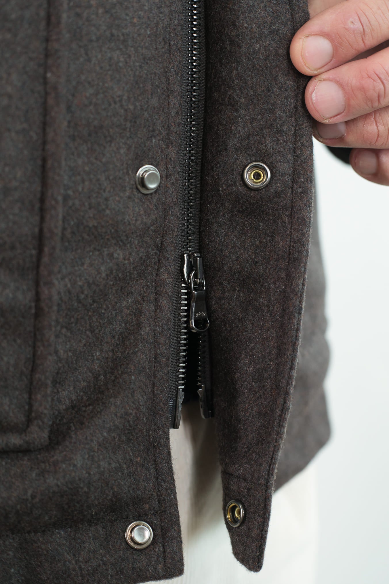 BARBA Giaccone Cashmere Cappuccio Testa Moro