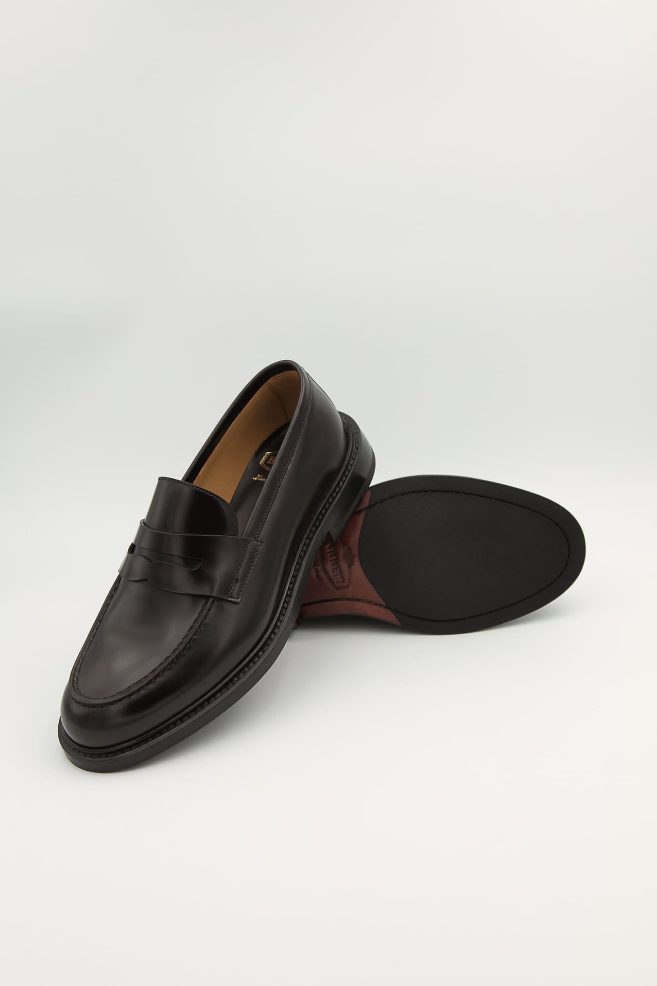 BARRETT Mocassini College Pelle Ebano