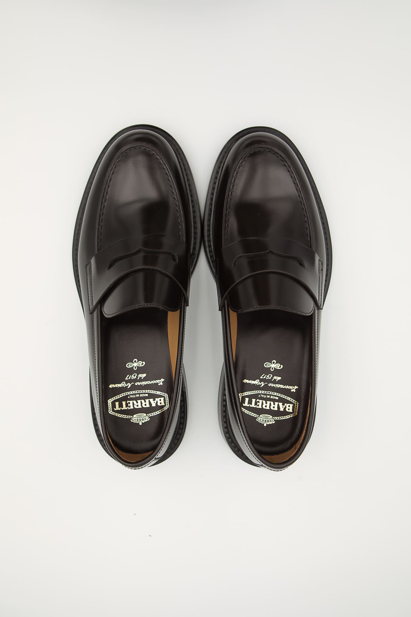 BARRETT Mocassini College Pelle Ebano