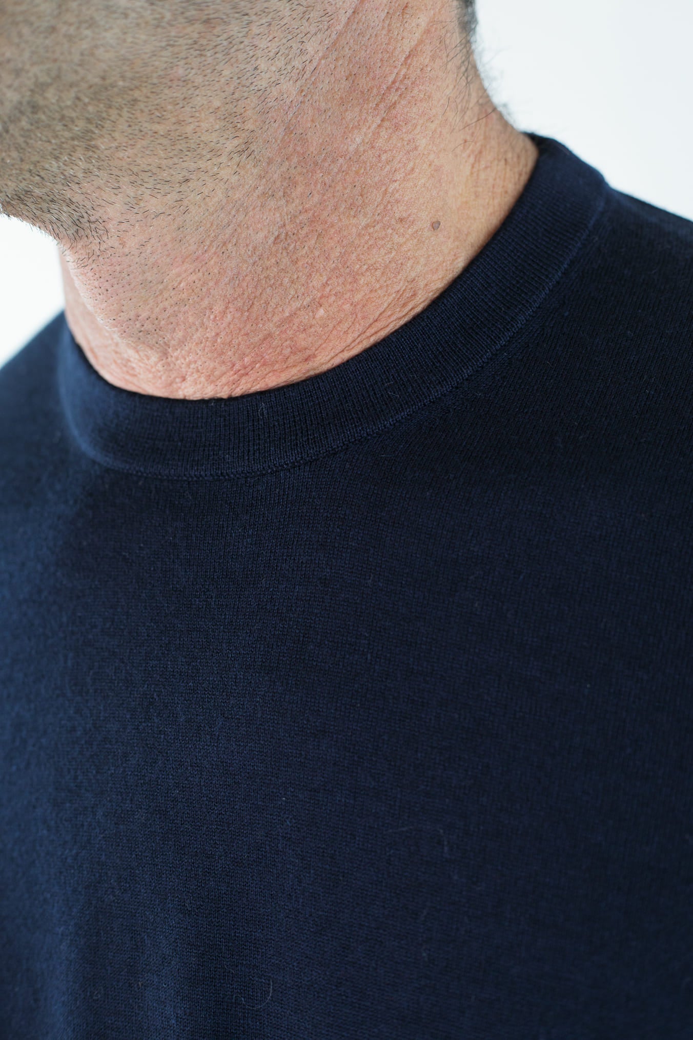 BRAMANI Girocollo Cashmere Seta Superlight Blu Navy