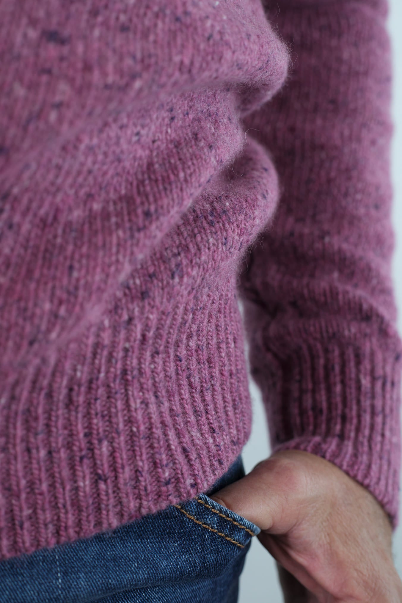 BRAMANI Maglia Girocollo Cashmere Mélange Malva