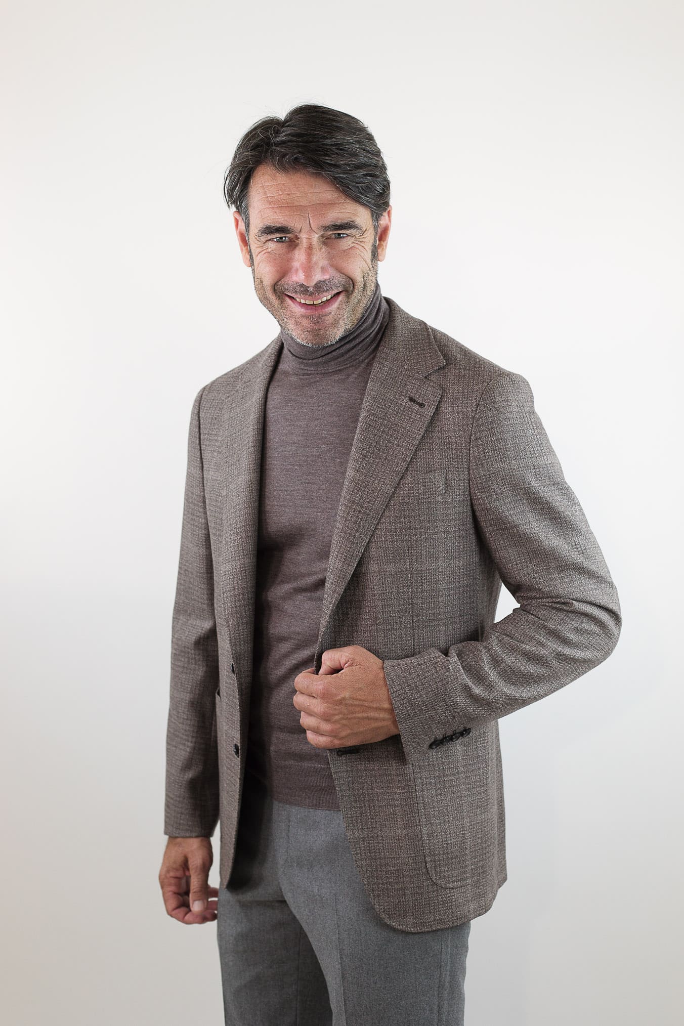 CANALI Giacca Galles Kei Taupe