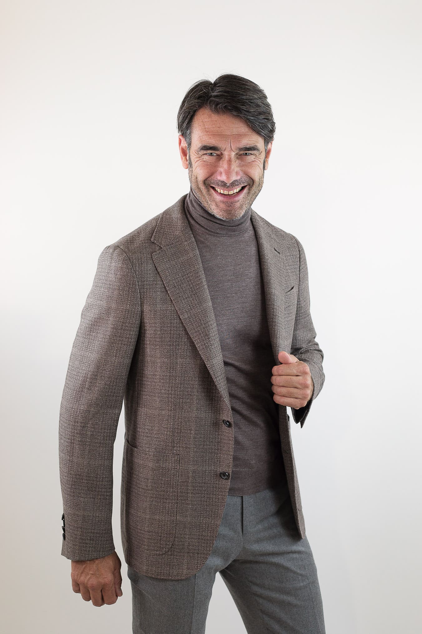 CANALI Giacca Galles Kei Taupe