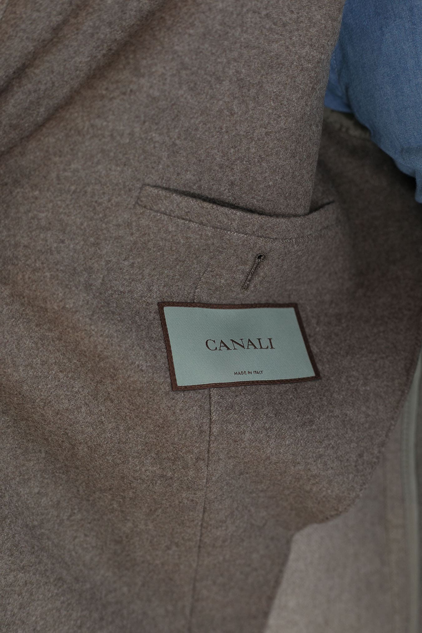 CANALI Giacca Sportiva Lana Double Tortora