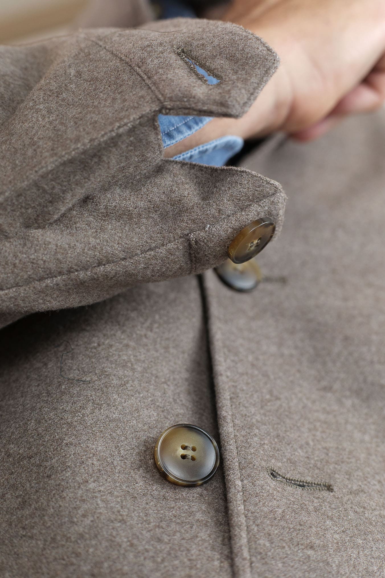 CANALI Giacca Sportiva Lana Double Tortora