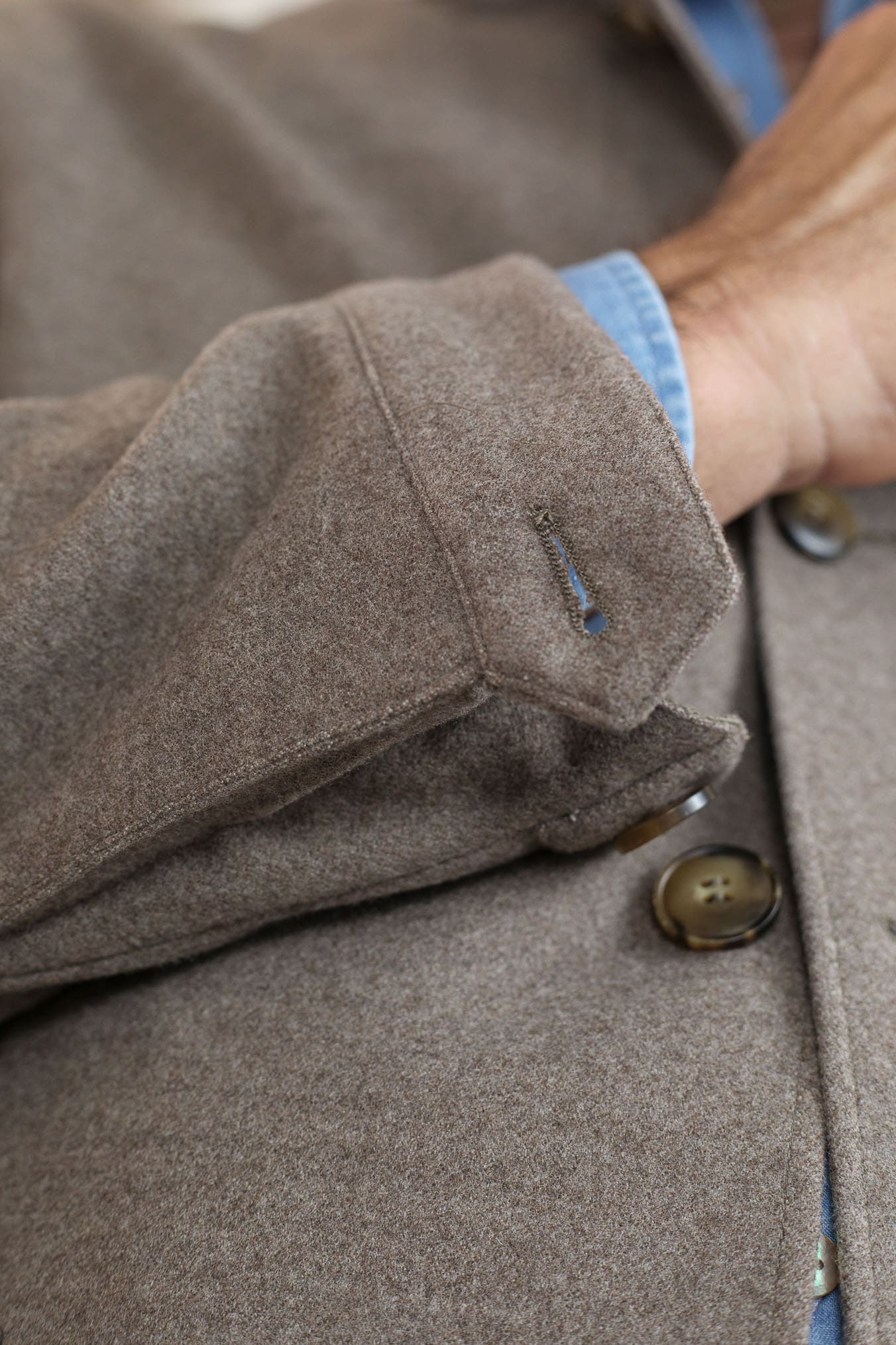 CANALI Giacca Sportiva Lana Double Tortora