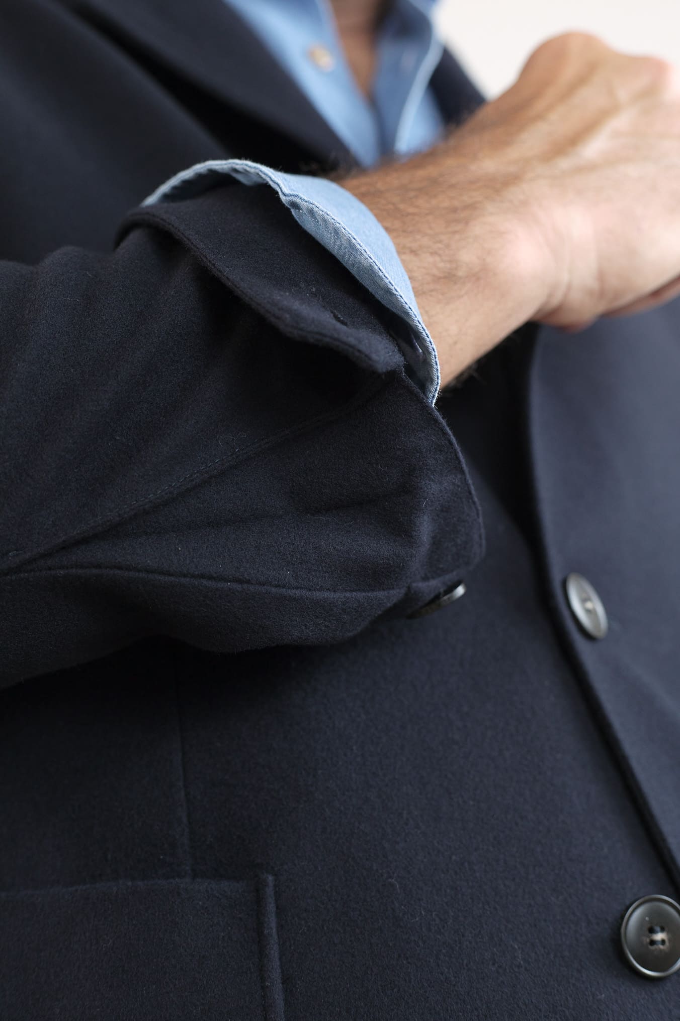 CANALI Giacca Sportiva Lana Double Blu