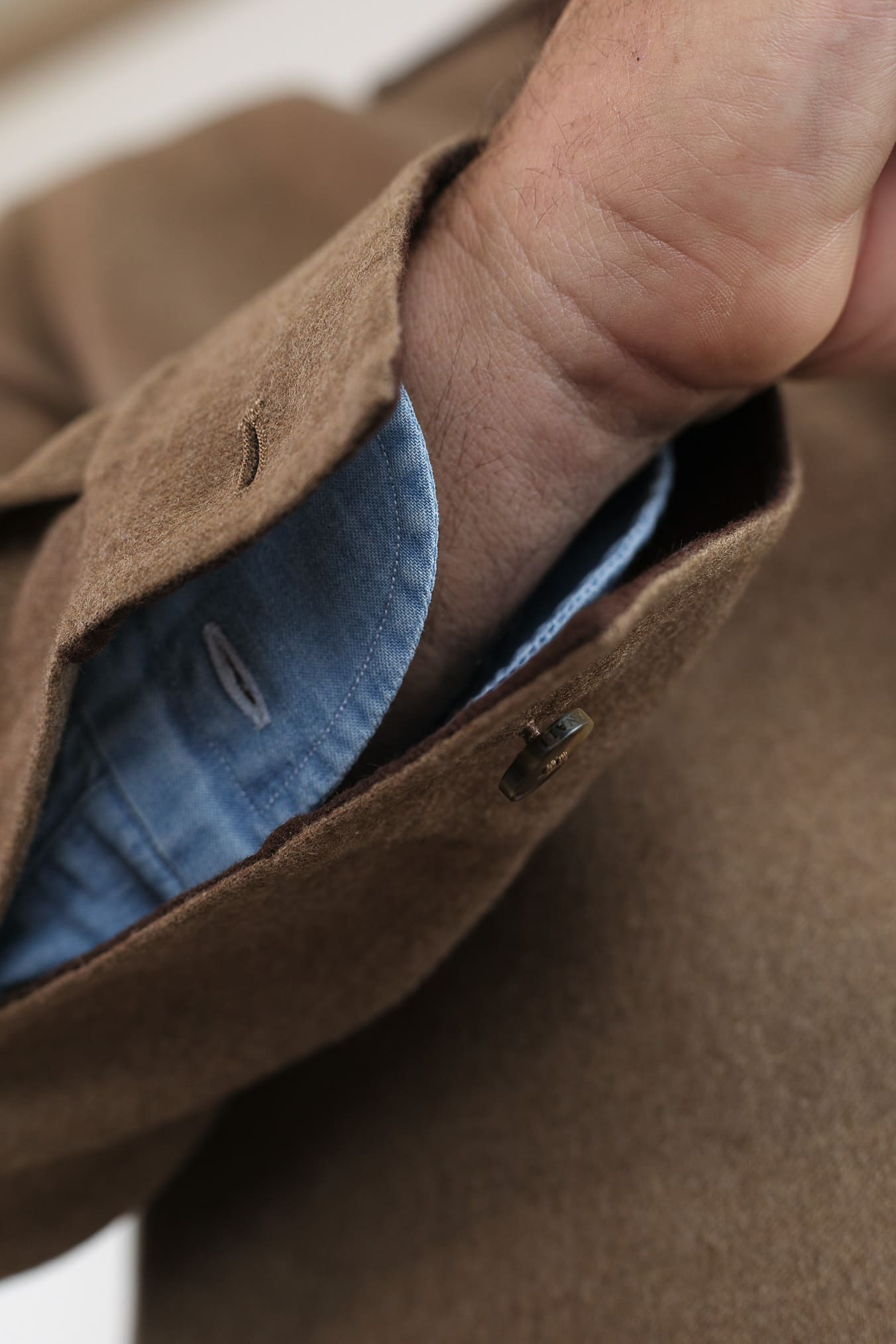 CANALI Overshirt Lana Double Tabacco