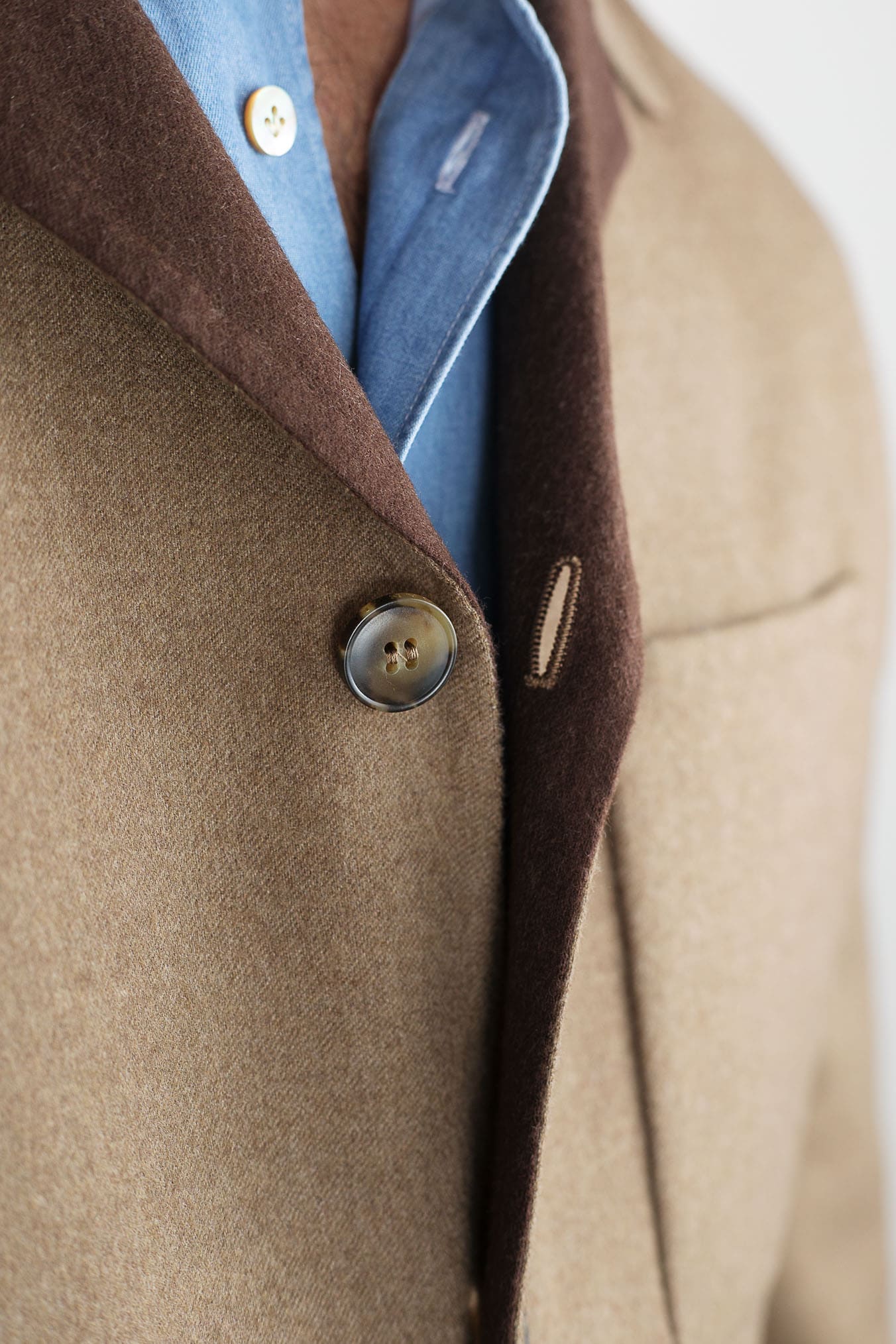 CANALI Overshirt Lana Double Tabacco