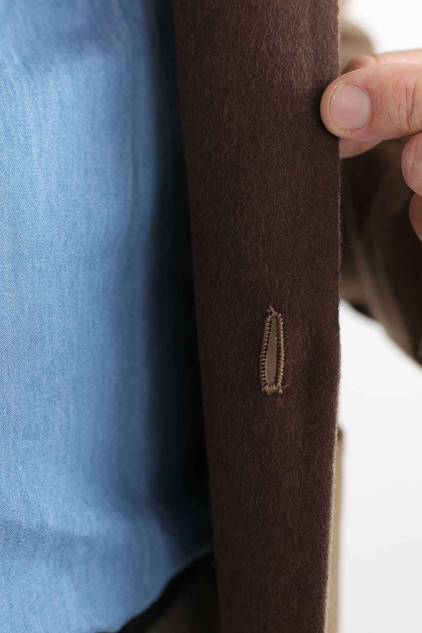 CANALI Overshirt Lana Double Tabacco