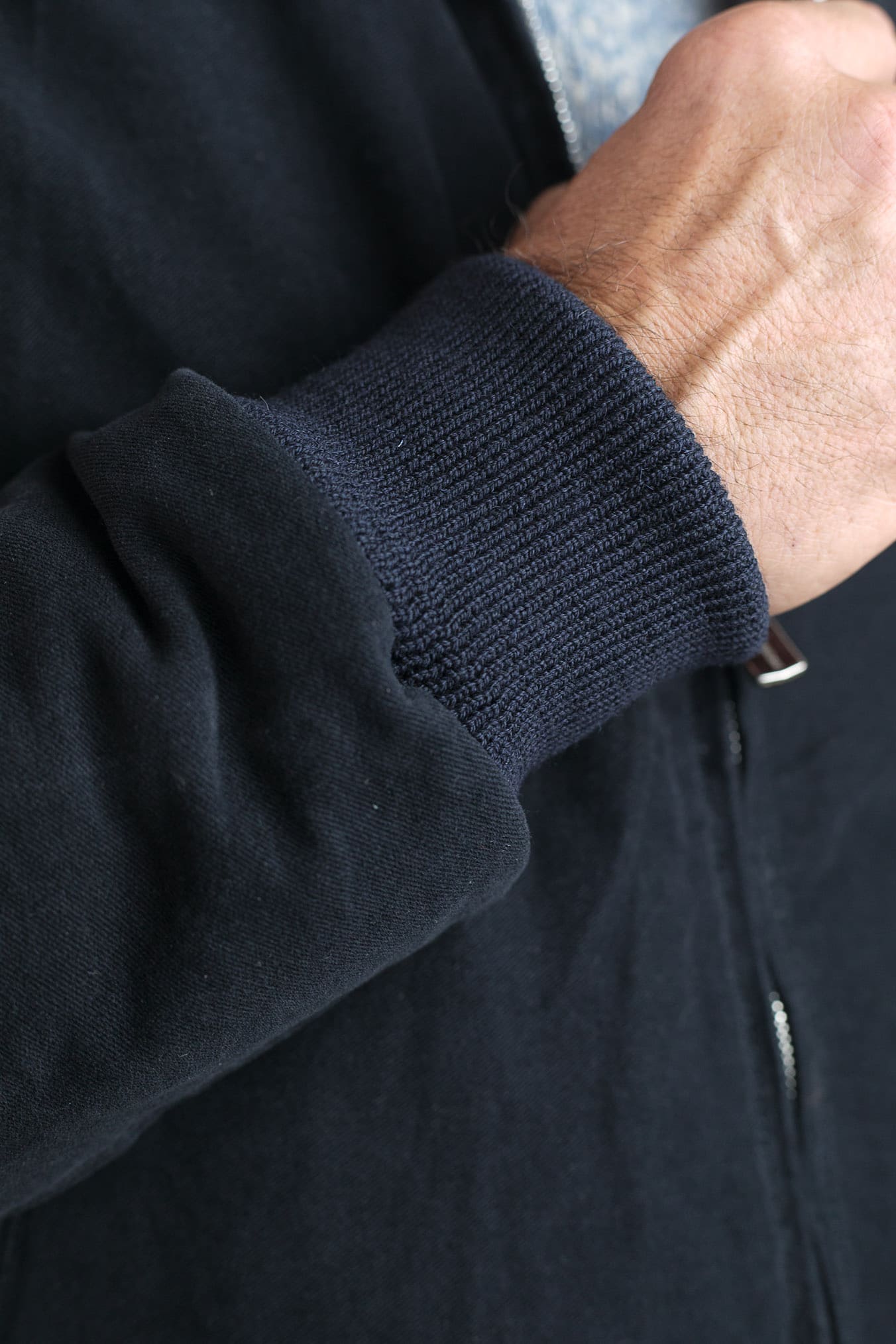 CONTRASTWAY Bomber Fustagno Piumino D'Oca Blu