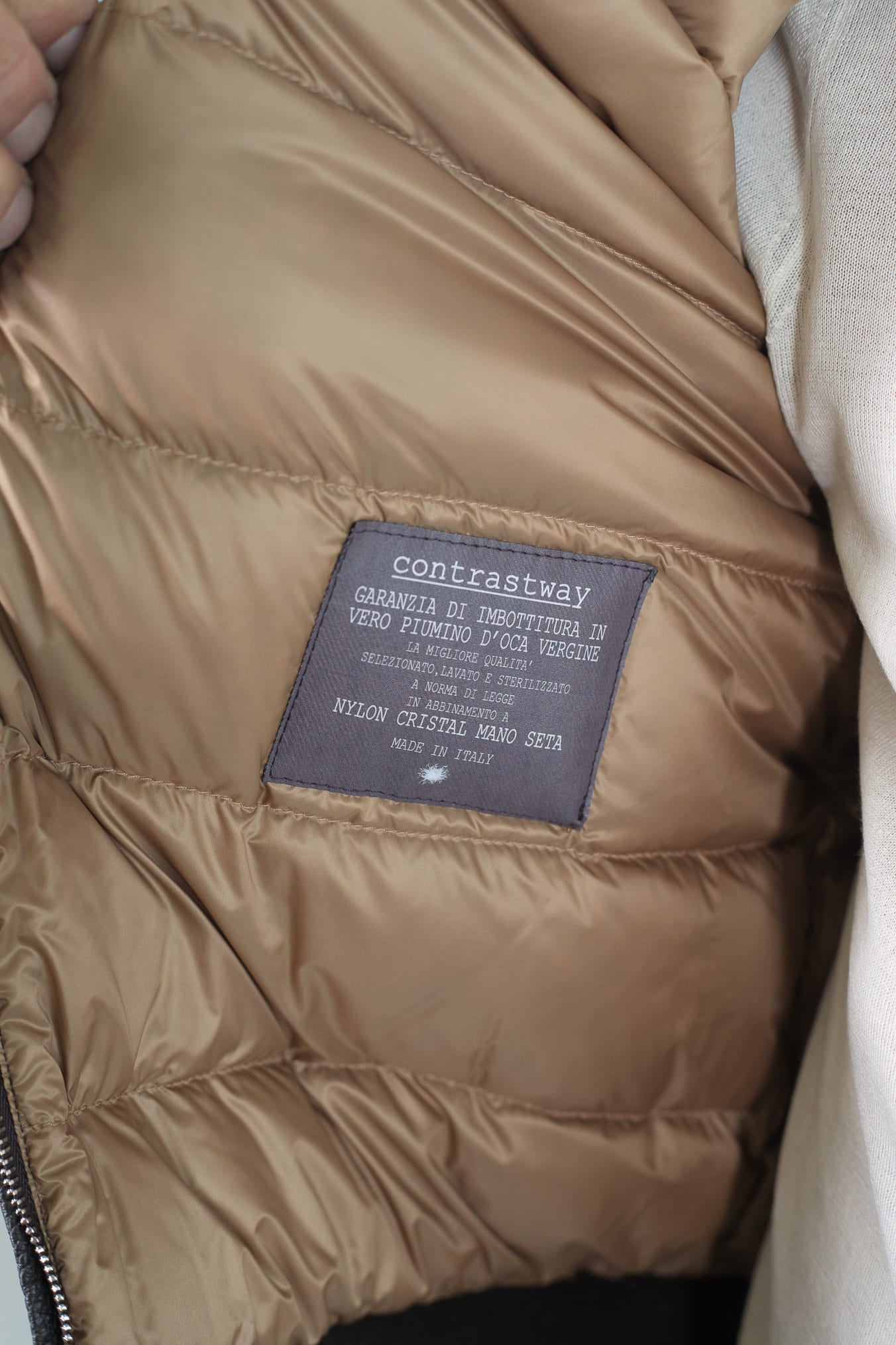 CONTRASTWAY Giubbino Cervo Imbottito Testa Moro