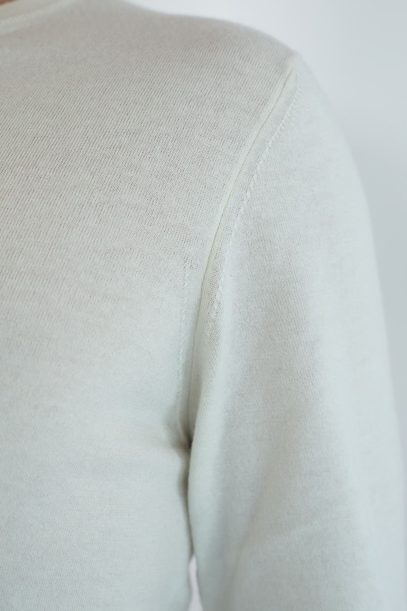 DRUMOHR Girocollo Cashmere Superlight Bianco