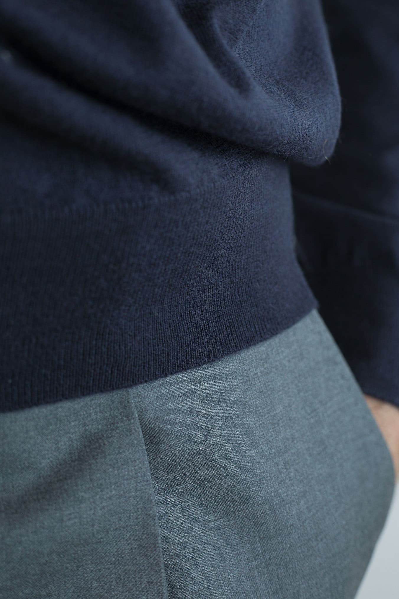 DRUMOHR Girocollo Cashmere Superlight Blu Navy