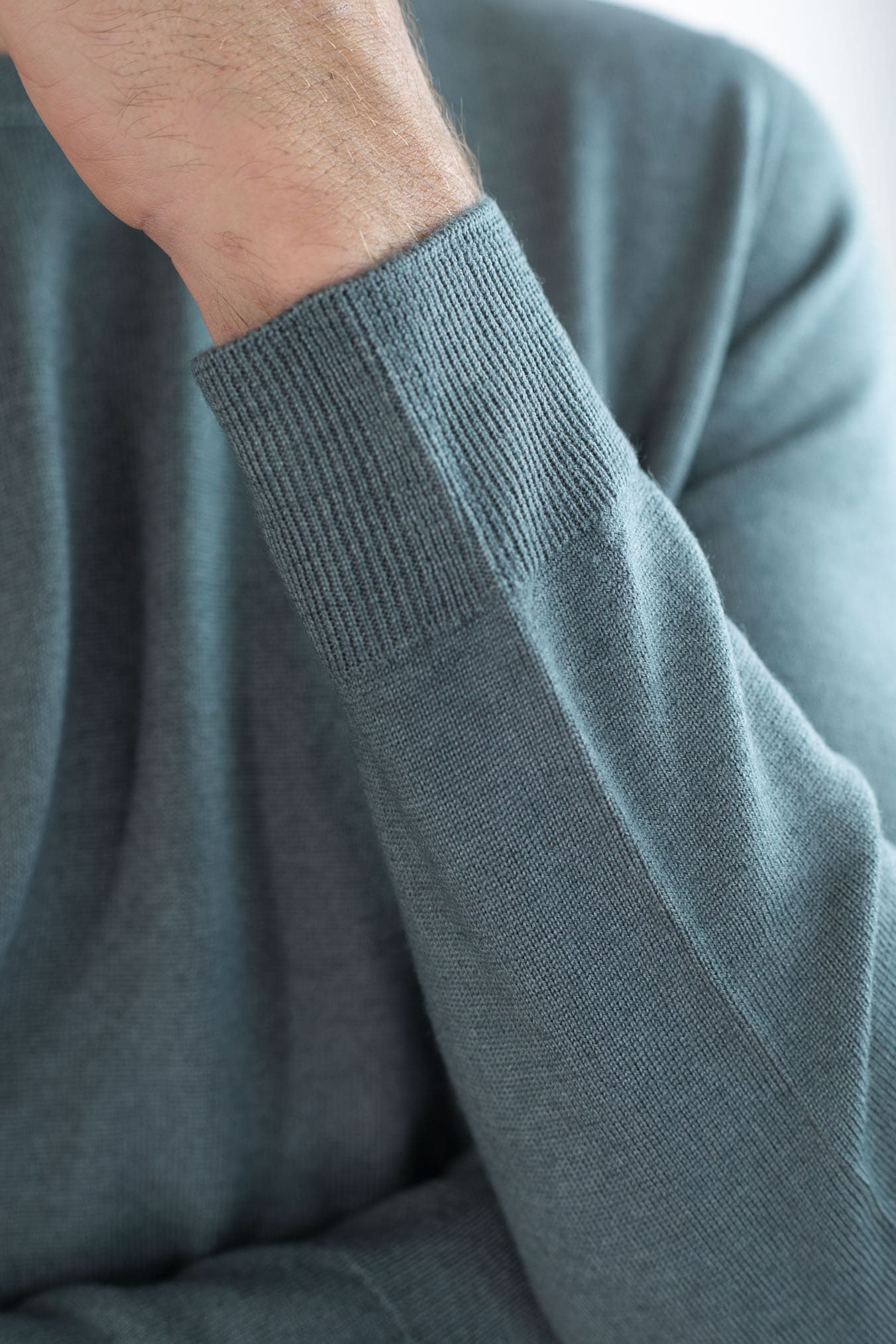 DRUMOHR Maglia Girocollo Lana Merinos Extrafine Verde