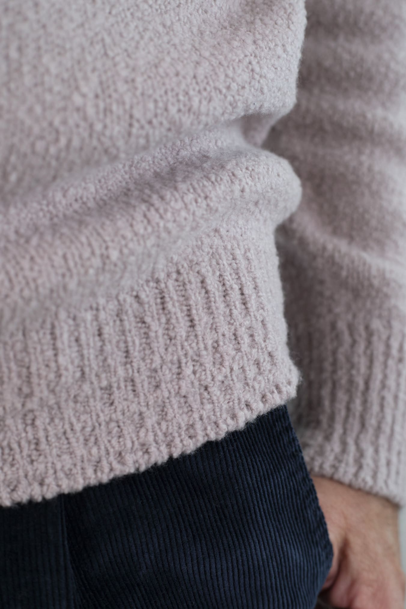 DRUMOHR Maglia Scollo V Malfilè Lana Merinos Beige