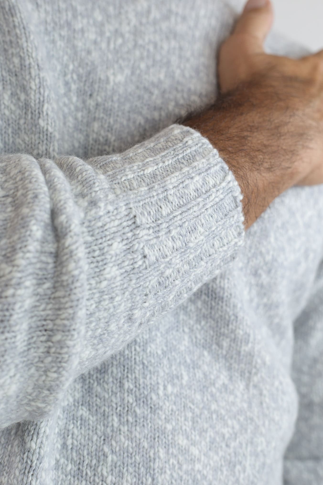 DRUMOHR Maglia Girocollo Malfilé Lambswool Grigio Mélange