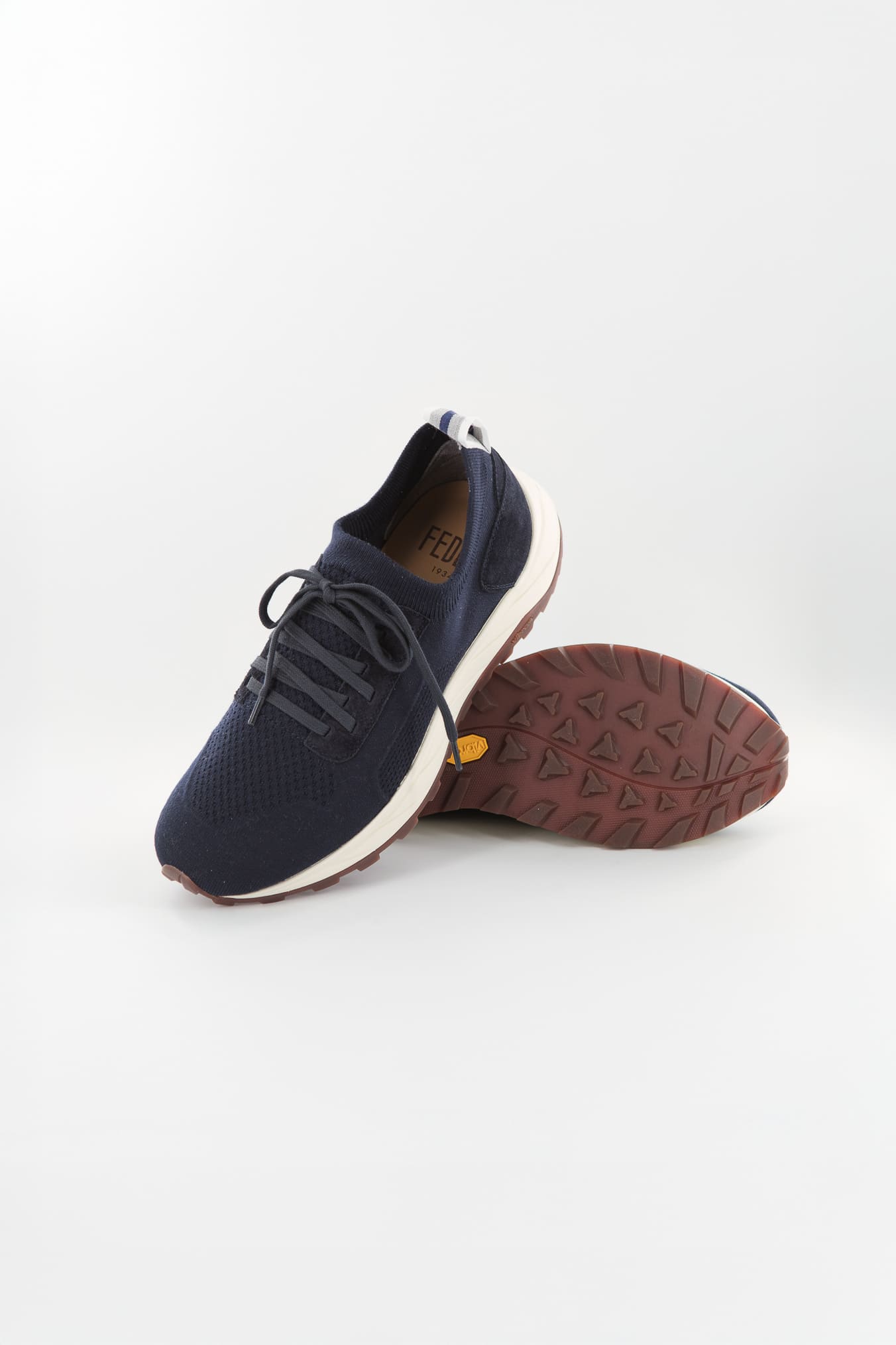 FEDELI Sneakers Calzino Maglia Elasticizzata Blu