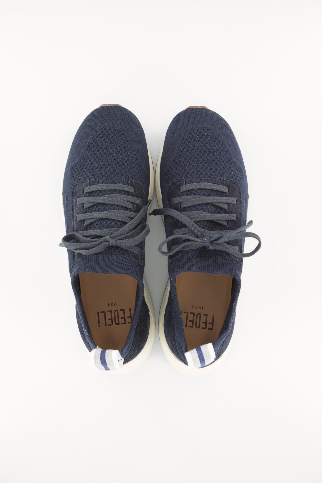 FEDELI Sneakers Calzino Maglia Elasticizzata Blu