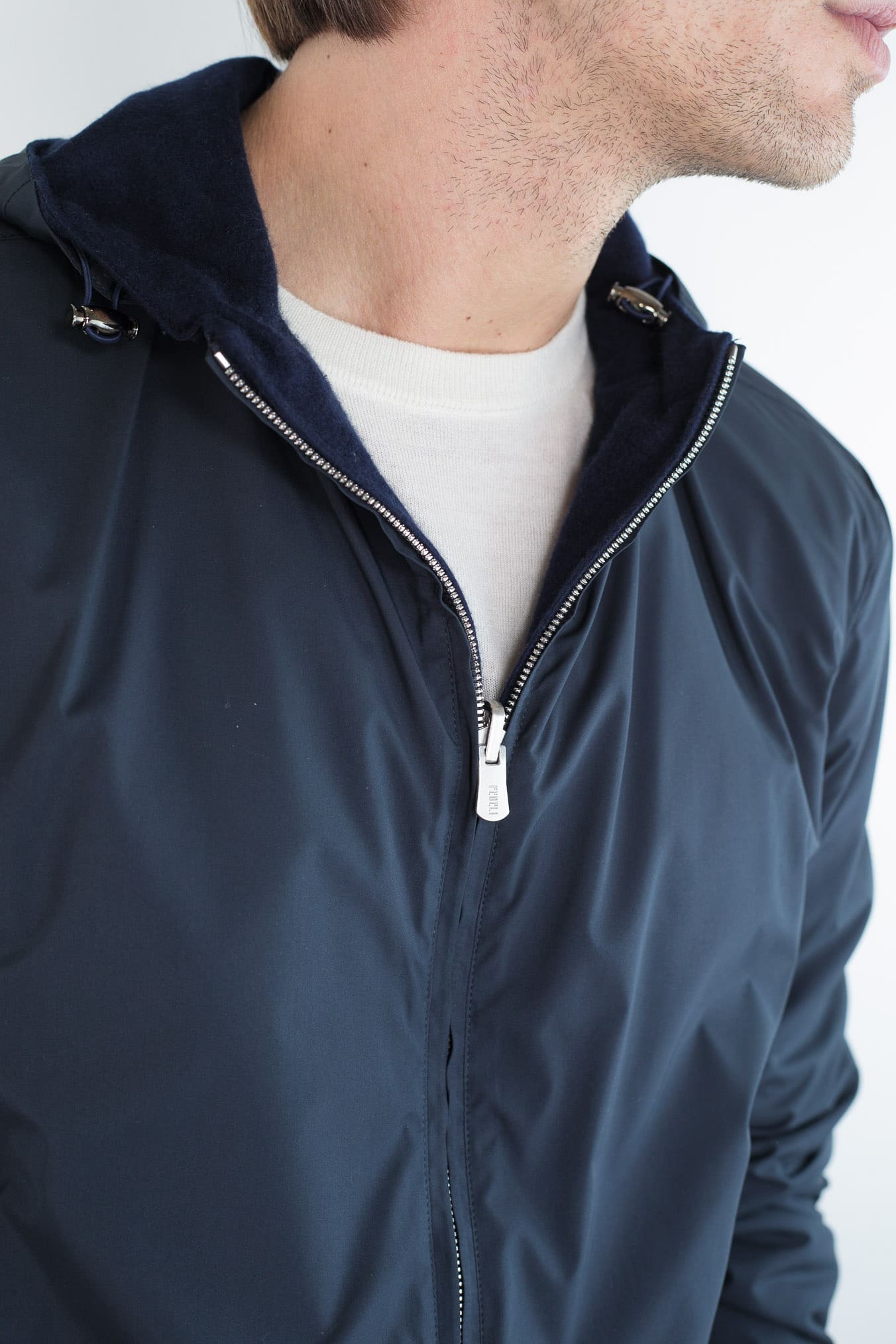 FEDELI Bomber Reversibile "Start" Cashmere Flanel Airstop