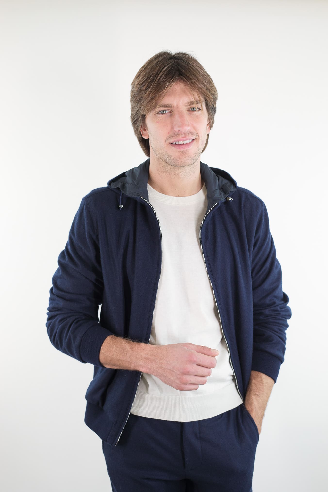 FEDELI Bomber Reversibile "Start" Cashmere Flanel Airstop