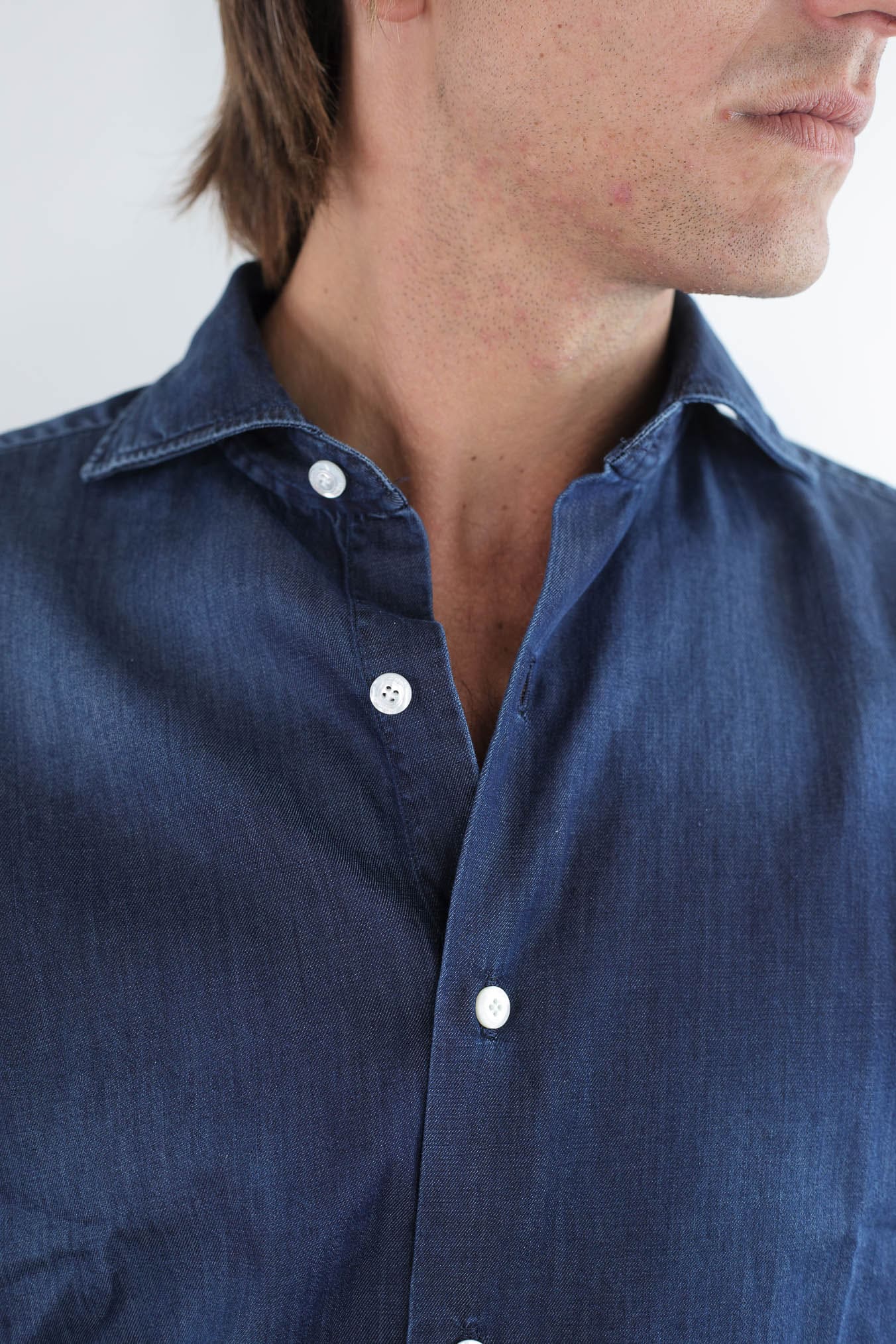 FINAMORE Camicia Denim "Napoli"