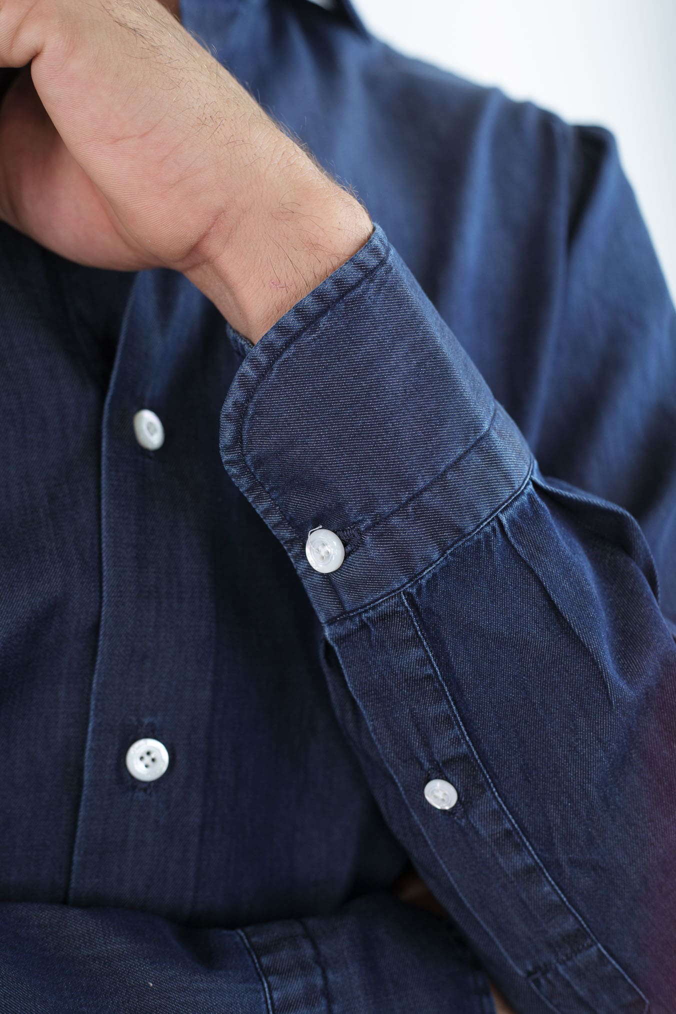 FINAMORE Camicia Denim "Napoli"