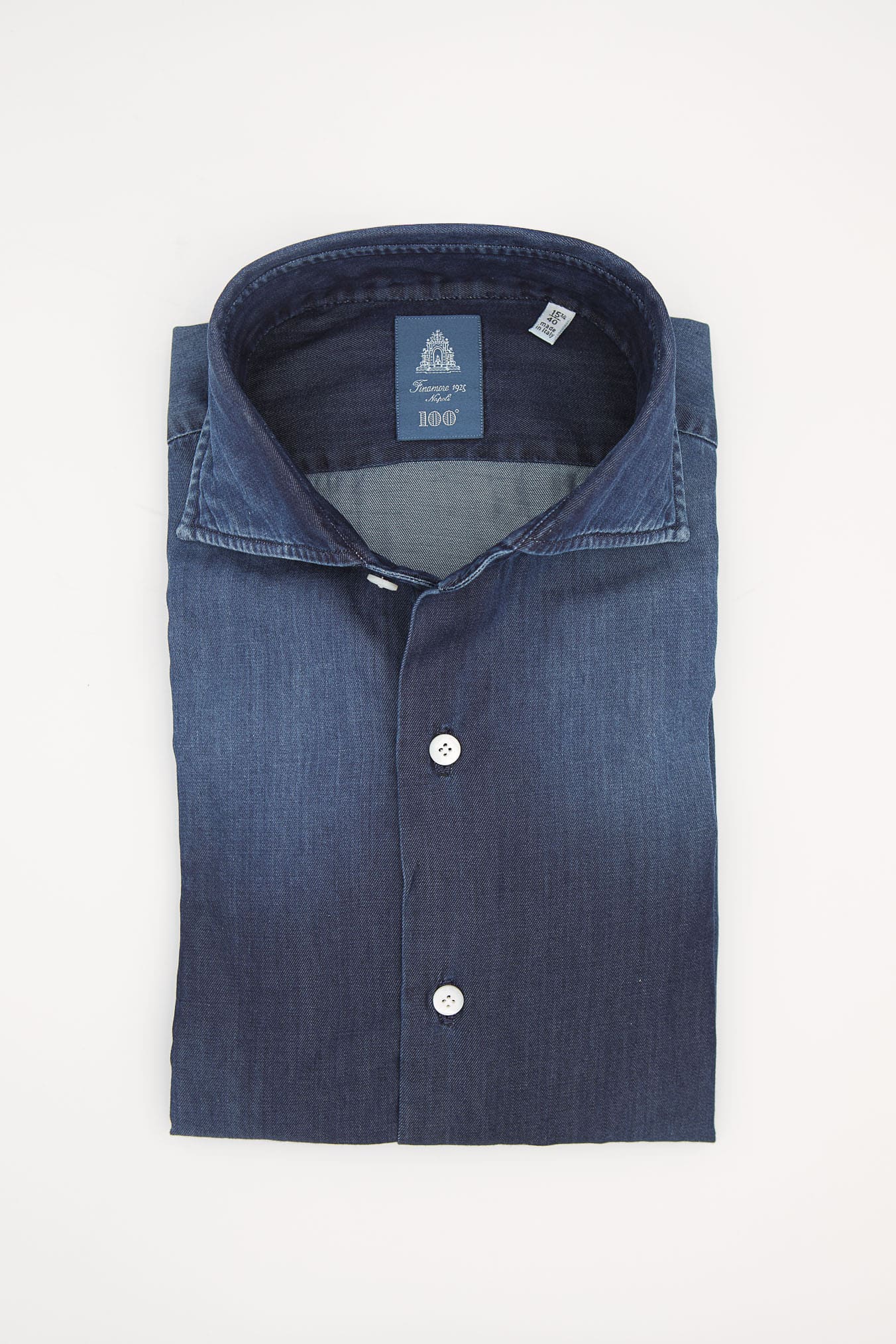 FINAMORE Camicia Denim "Napoli"
