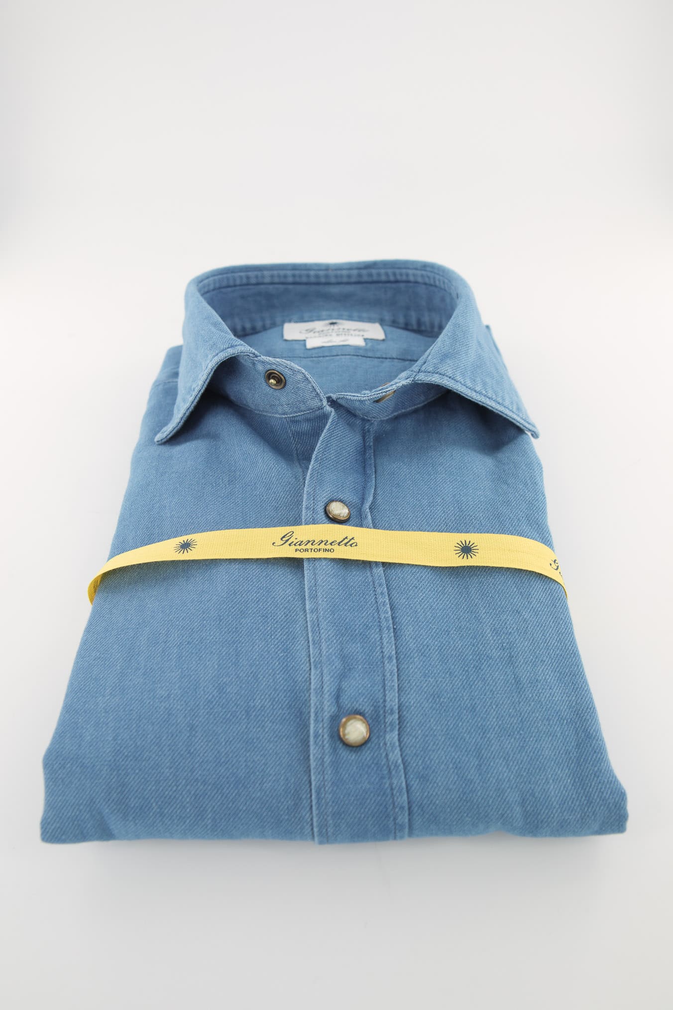 GIANNETTO PORTOFINO Camicia Denim Chiaro