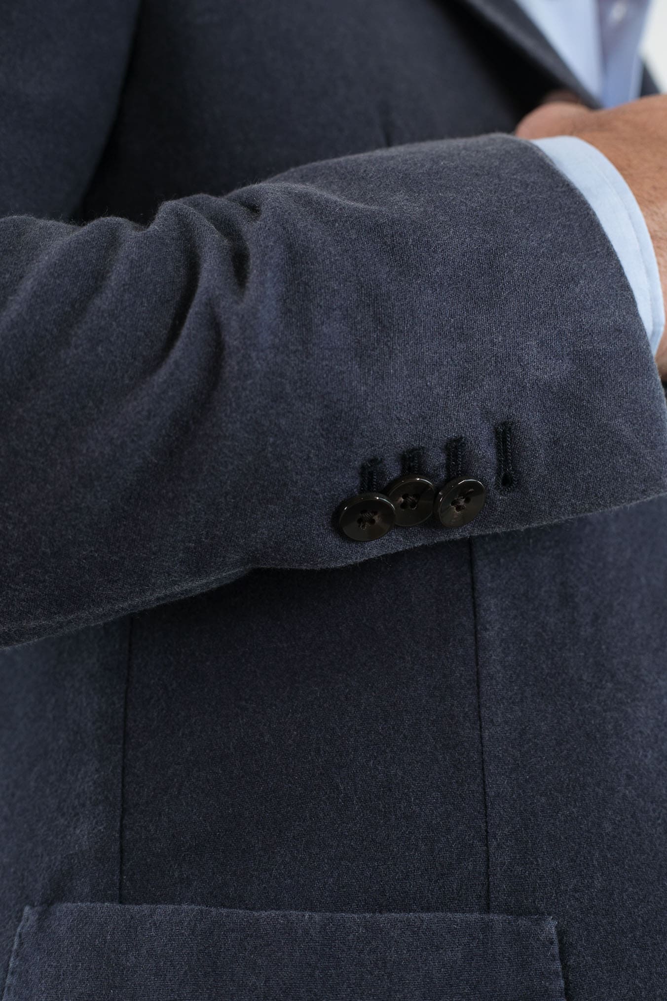 GUARINO Giacca Cashmere Washed Blu