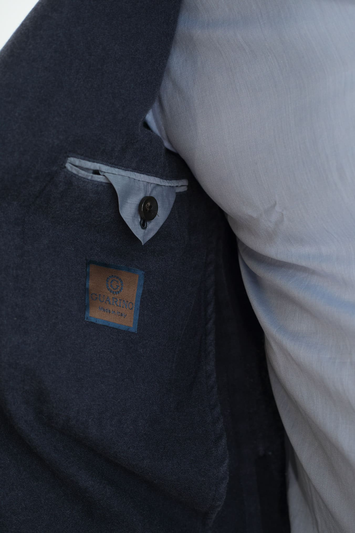 GUARINO Giacca Cashmere Washed Blu