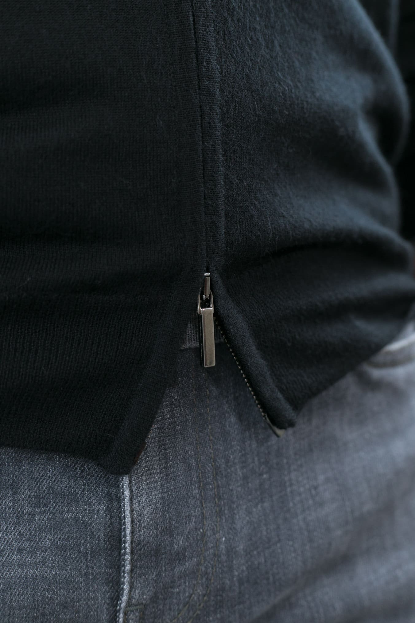 GUARINO Maglia Full Zip Cashlight Nero