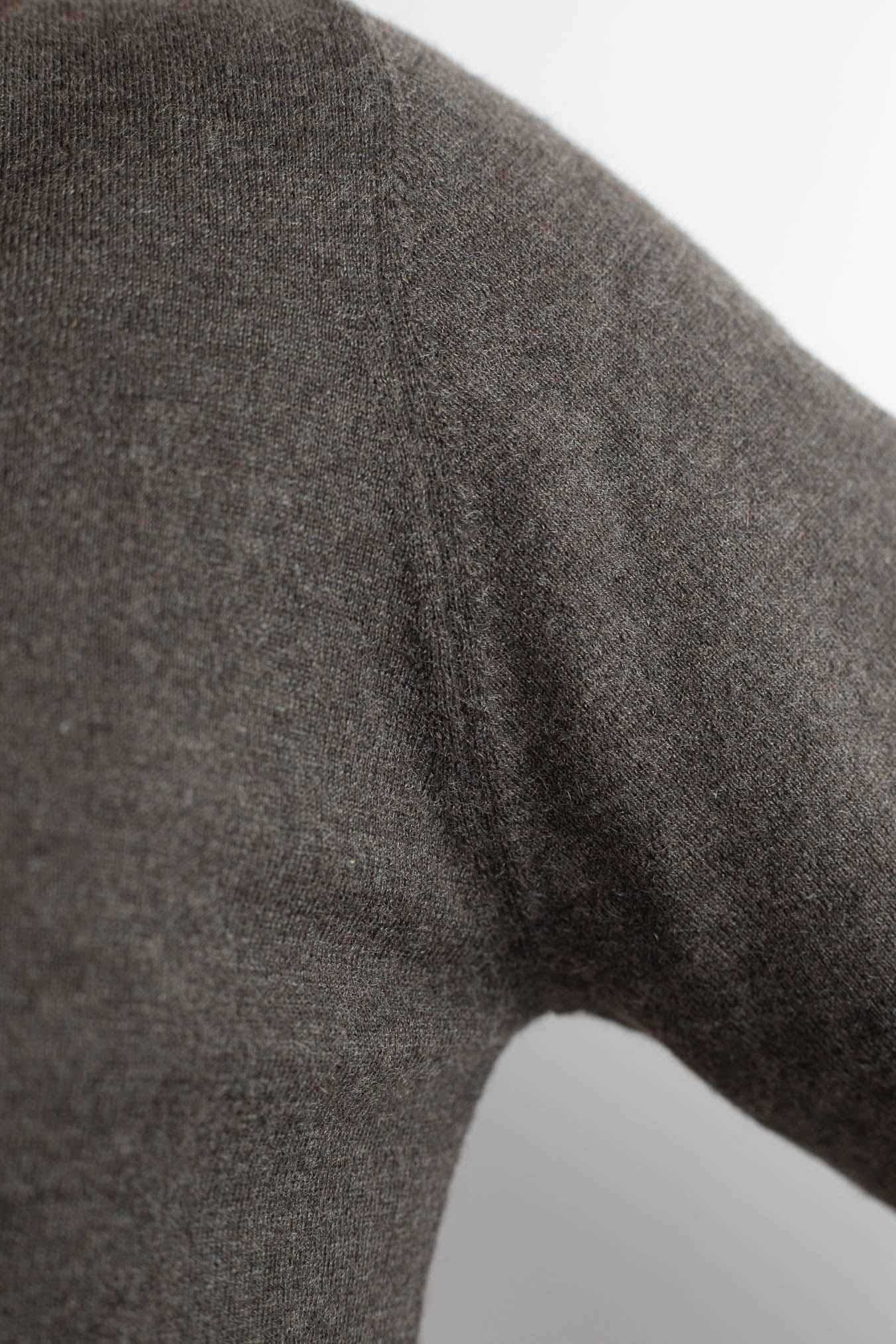 GUARINO Polo Cashmere Light Collo Camicia Marrone