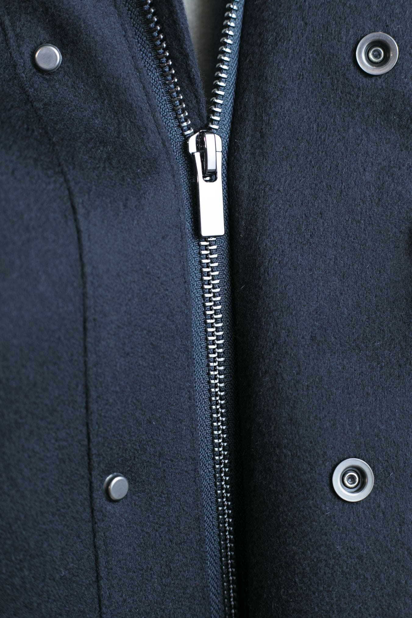 GUARINO Giaccone Cashmere Castorino Removibile Blu Scuro