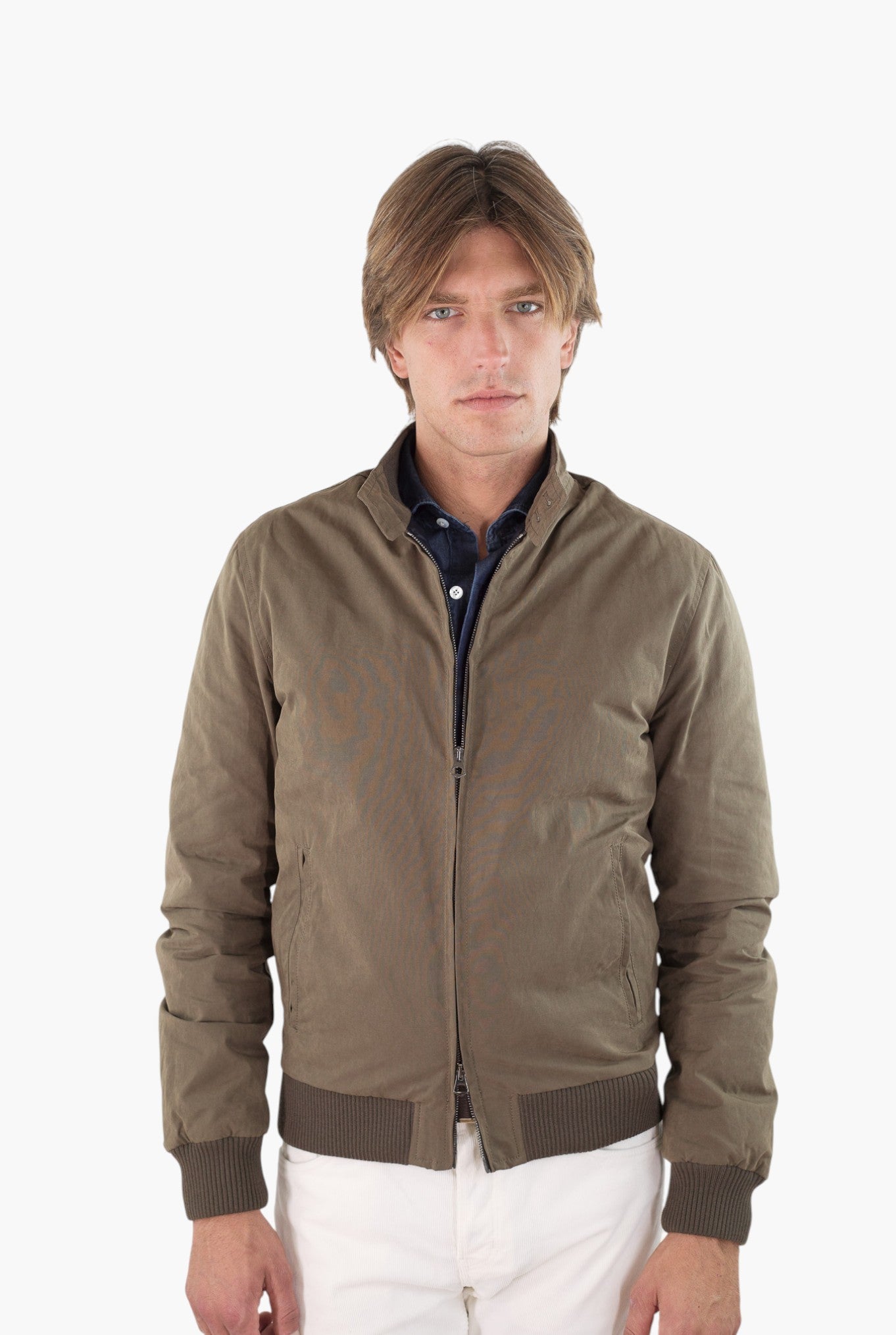 GUARINO Giubbino Cotone Water-repellent Fango