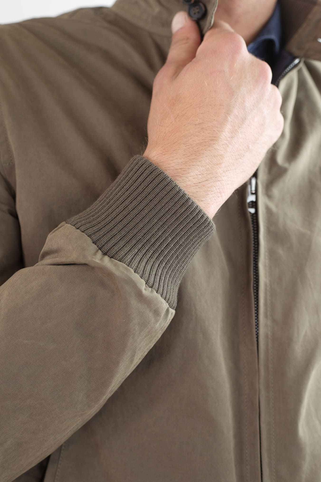 GUARINO Giubbino Cotone Water-repellent Fango